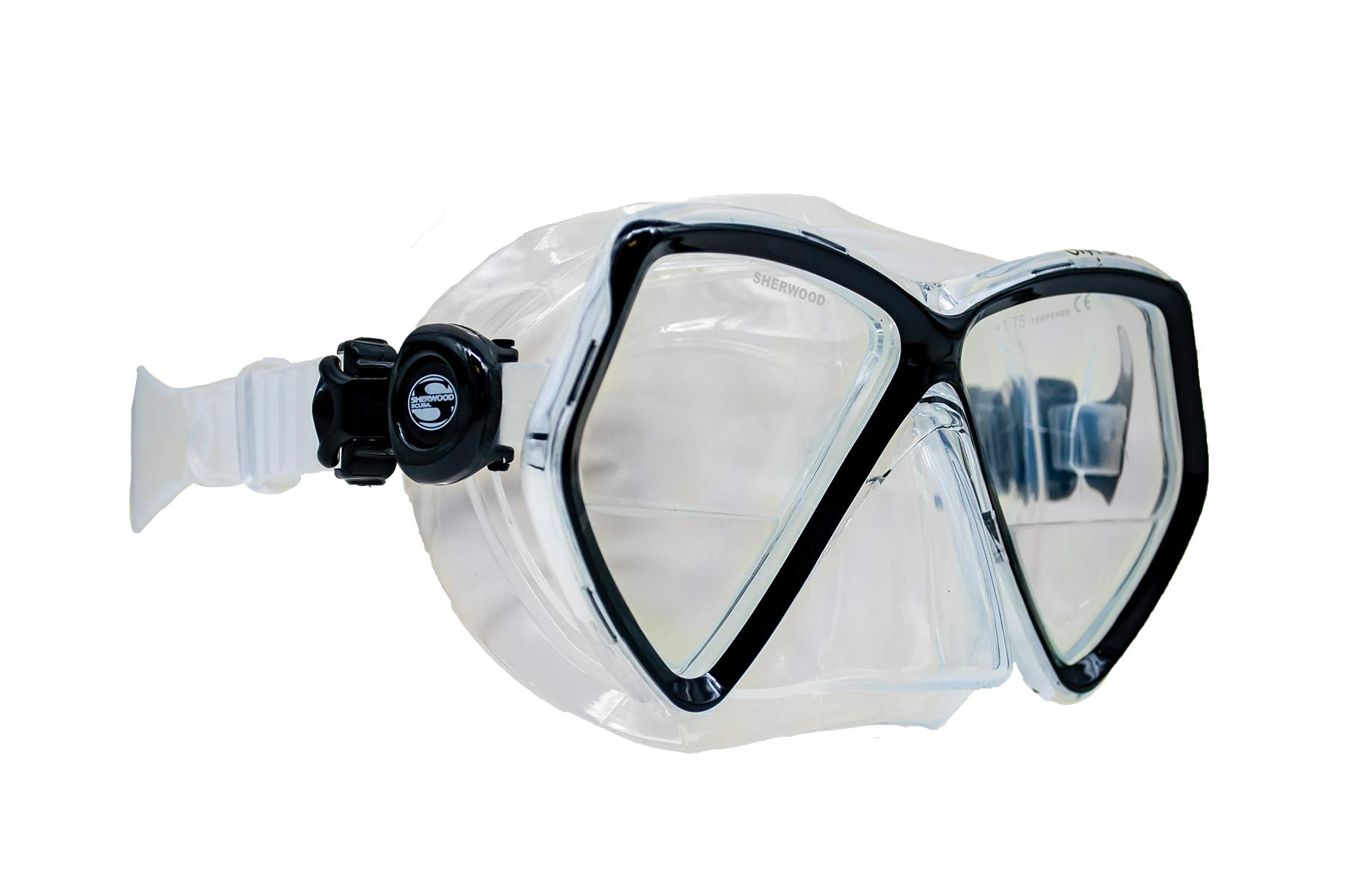 Sherwood MA50BK Oracle+ Scuba Dive Snorkel Mask - Black | Professional Snorkeling Gear for Underwater Exploration | Perfect for Ocean Adventures, Pool Training & Marine Life Observation