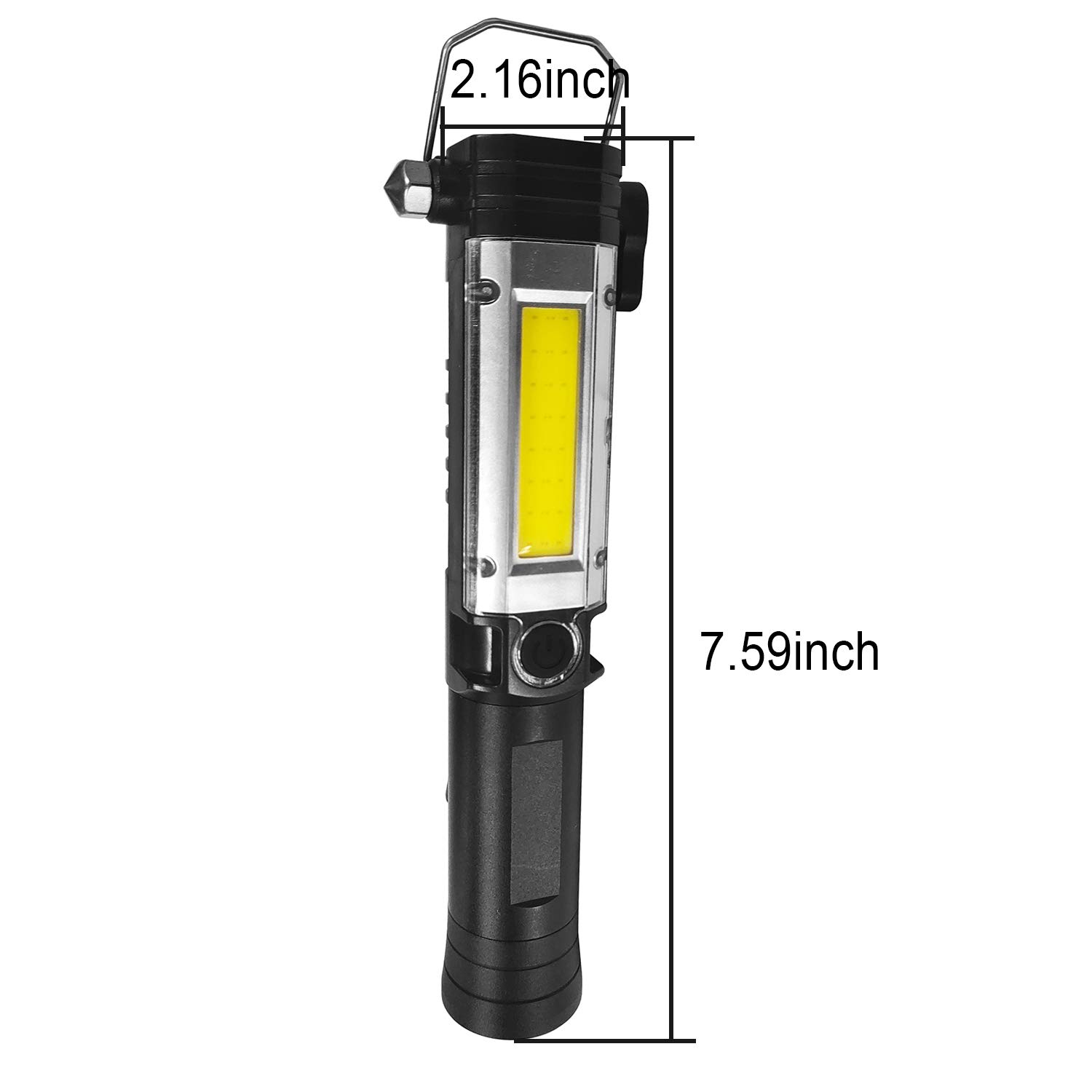 Hooke Road Universal Flashlight Holder Mount for 2011-2018 Jeep Wrangler JK & Unlimited (Sport, Sahara, Rubicon) - Heavy Duty Tactical Light Clip with Quick Release (Batteries Not Included) | Perfect for Off-Roading, Camping & Emergency Vehicle Use