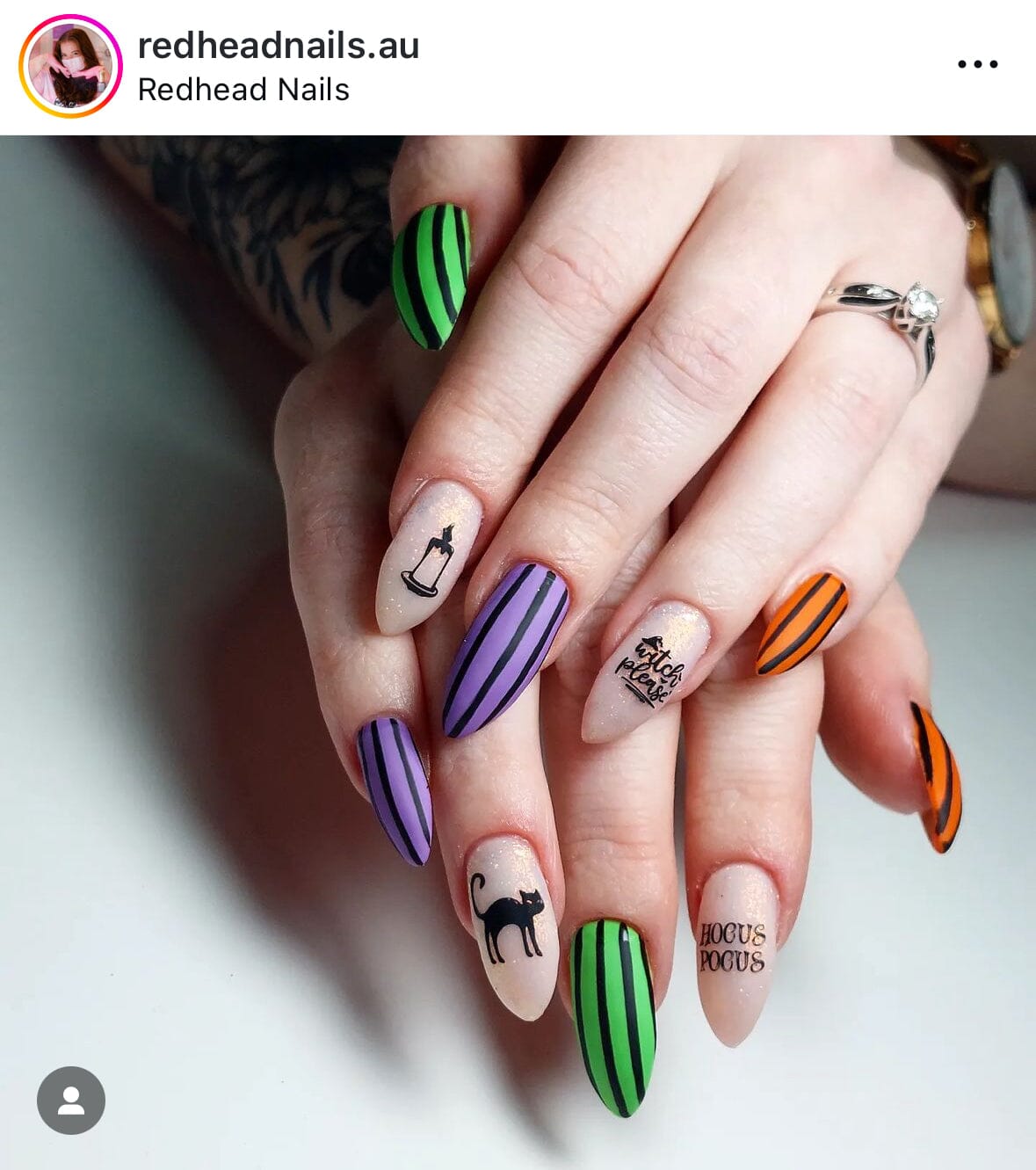 Halloween Gel Nail Polish & Nail Art Sticker Set - Long Lasting UV/LED Soak Off Manicure Kit for Halloween Party, Costume, and Nail Salon Decorations