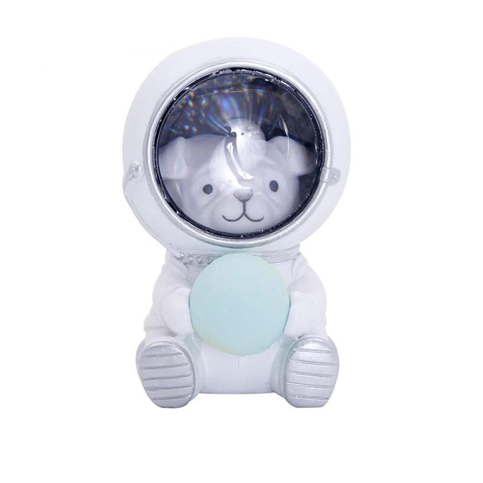 Creative Astronaut Night Light - Cute Spaceman & Pet LED Lamp for Kids Room, Bedroom Decor, Home Furnishing Gift (Puppy Emitting Color) | Perfect for Nursery, Children's Birthday Present & Space-Themed Bedroom Lighting