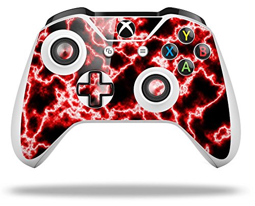 XBOX One S/X Controller Vinyl Skin Wrap - Electrify Red for Gaming & Protection