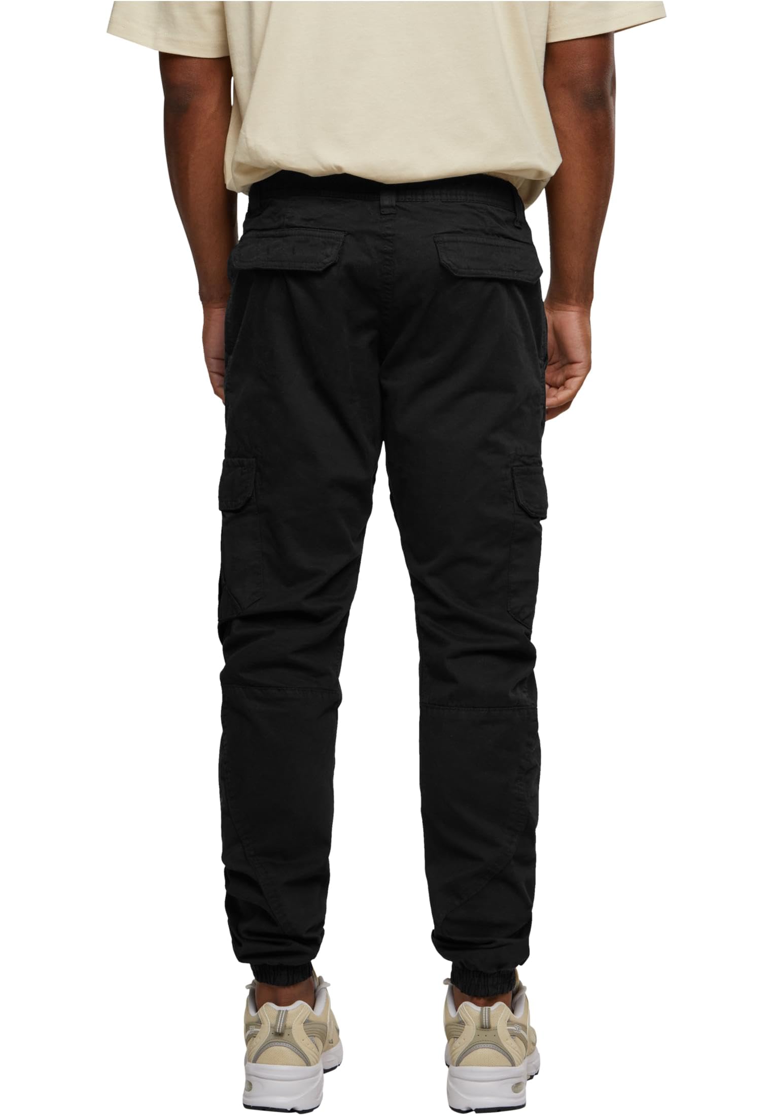 Men's Cargo Jogger Pants TB1268 - Black Large Size | Tactical Workout Pants for Hiking, Gym & Casual Wear