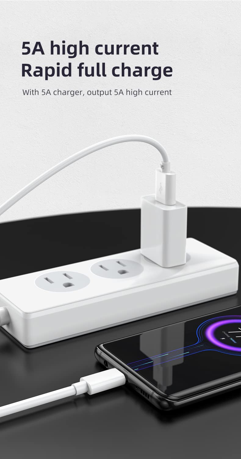 Original Title: DN-Technology Oppo A53 A38 A78 Find X5 X5 Pro X5 Lite X3 Neo Reno 8 Pro 7 6 Reno10 A77 A74 A94 A76 A57 A96 A54S Charger Cable (5 Amp USB C Cable 1m) USB to Type C Fast Charging Data Transfer Lead    Optimized Title:   **5A Fast Charging USB C Cable 1m - Compatible with Oppo A53, A38, A78, Find X5 Series, Reno 8/7/6/10, A77, A74, A94, A76, A57, A96, A54S - High-Speed Data Sync & Fast Charge - Perfect for Home, Office & Travel**