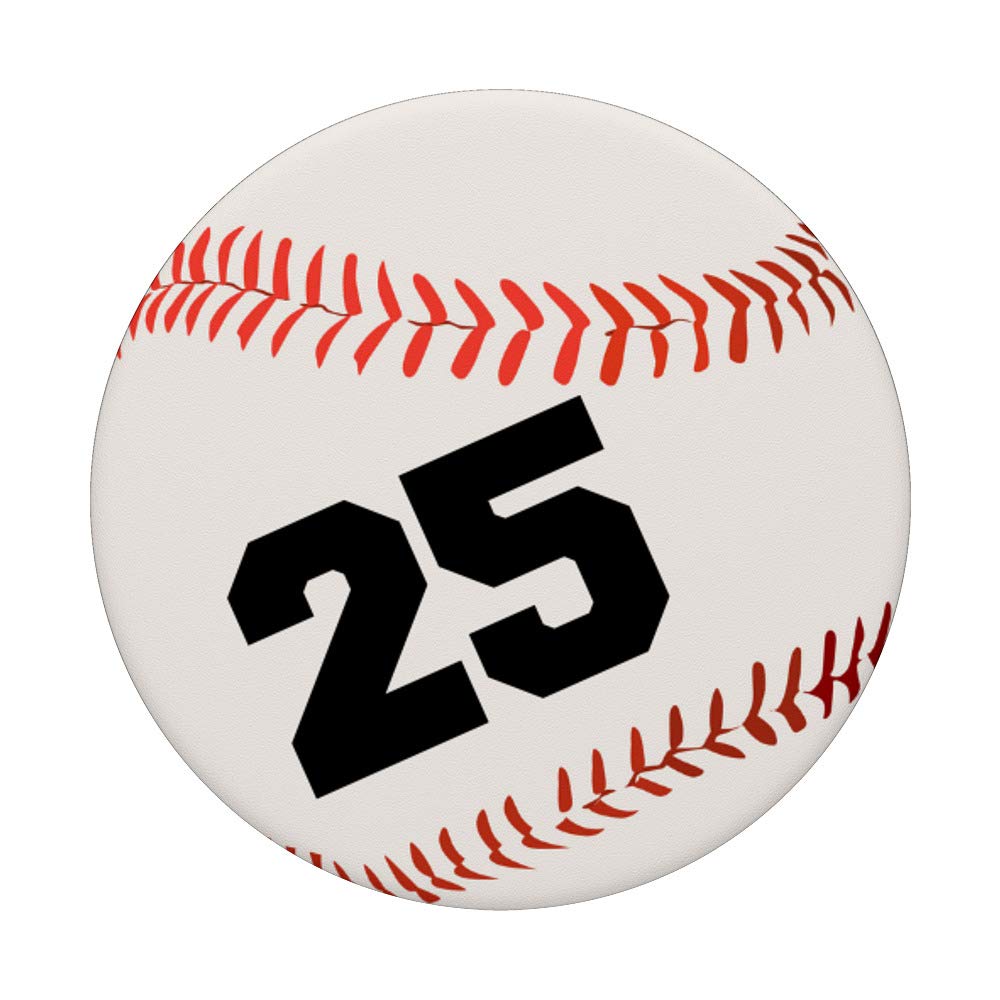 Baseball Softball Pop Grip #25 - Swappable Phone & Tablet Grip for Sports Enthusiasts, Perfect for Game Days & Outdoor Activities