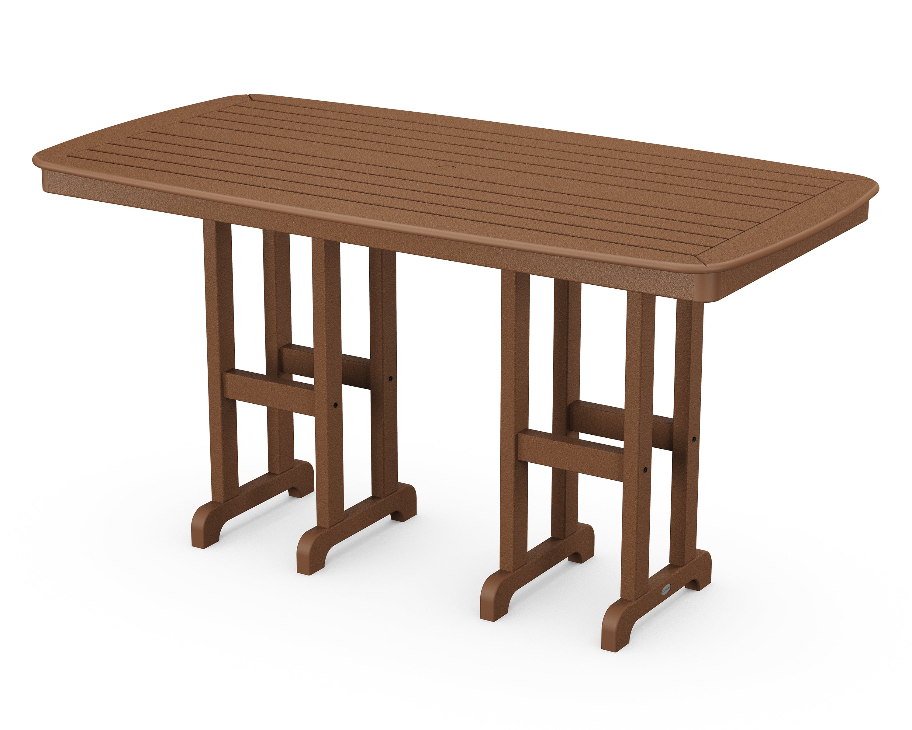 POLYWOOD Nautical 37 x 72 Inch Outdoor Counter Height Table - Waterproof & UV Resistant - Perfect for Patio, Deck, Poolside & Beach Dining