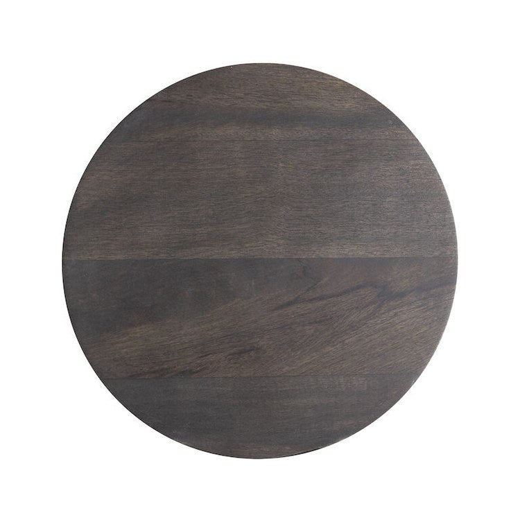 18 x 18 Inch Blackwash Accent Table by Robbins - Perfect for Living Room, Bedroom, or Entryway Decor