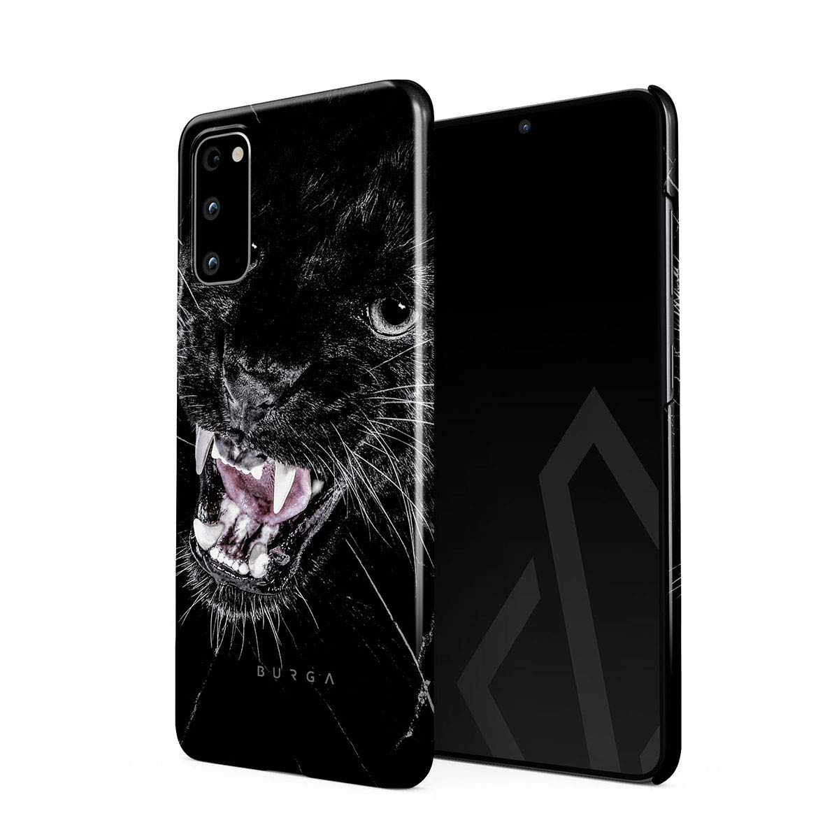BURGA Samsung Galaxy S20 Phone Case - Fierce Panther Wild Cat Design | Durable Hard Plastic Protective Cover | Slim & Stylish Case for Women | Perfect for Everyday Use, Travel & Outdoor Activities