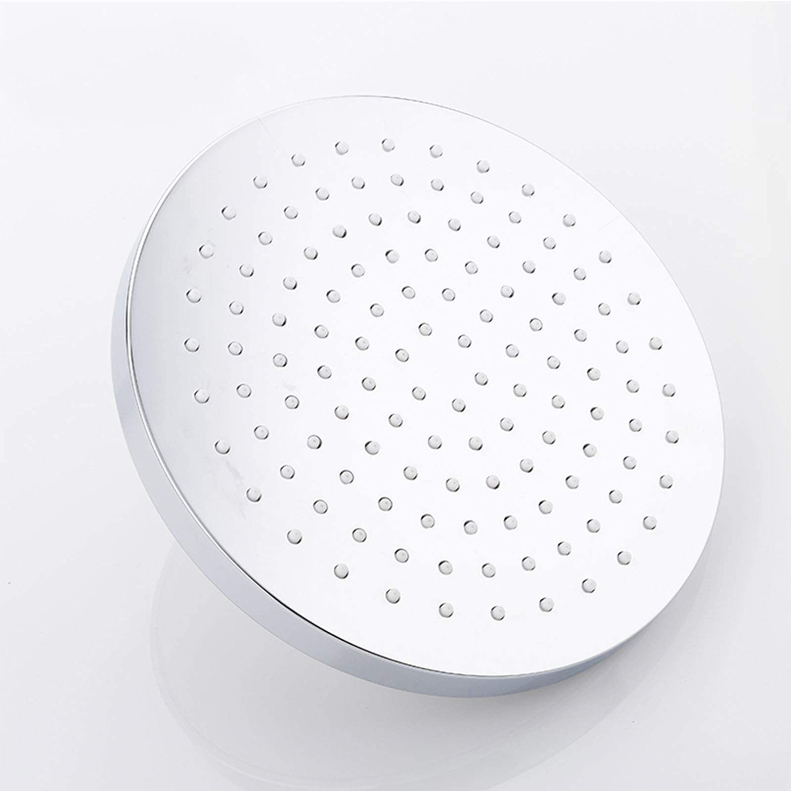 8 Inch Round ABS Shower Faucet Set with Handheld Showerhead - Chrome Wall Mount Bath Shower Mixer System for Modern Bathroom & Spa Experience