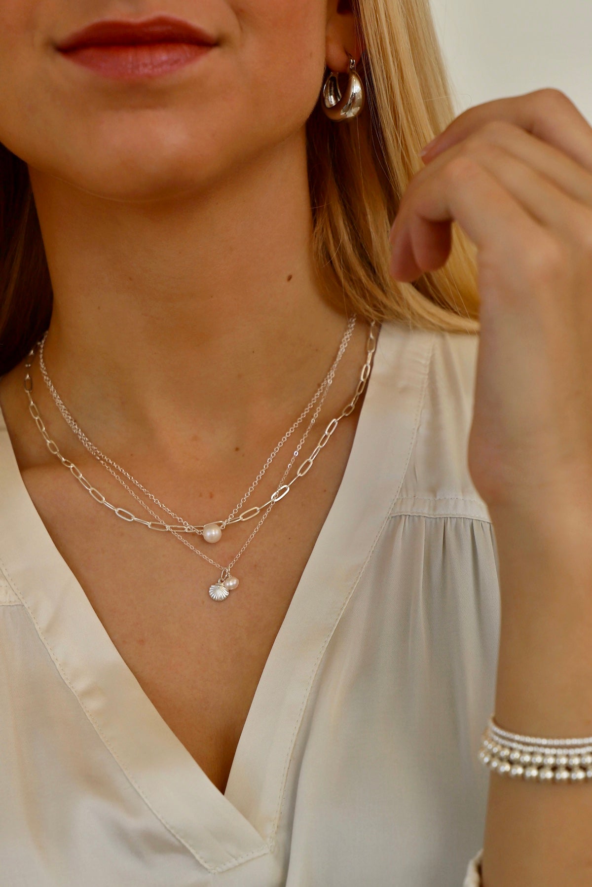 KAI Silver Necklace for Women - Elegant & Minimalist Jewelry Gift for Her - Perfect for Everyday Wear, Date Nights & Special Occasions