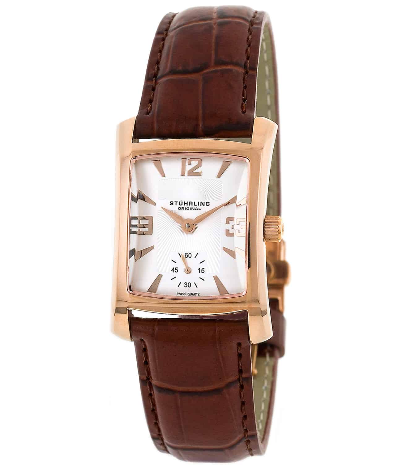 White Dial / Silver Case / Black Leather Strap Deployant Buckle