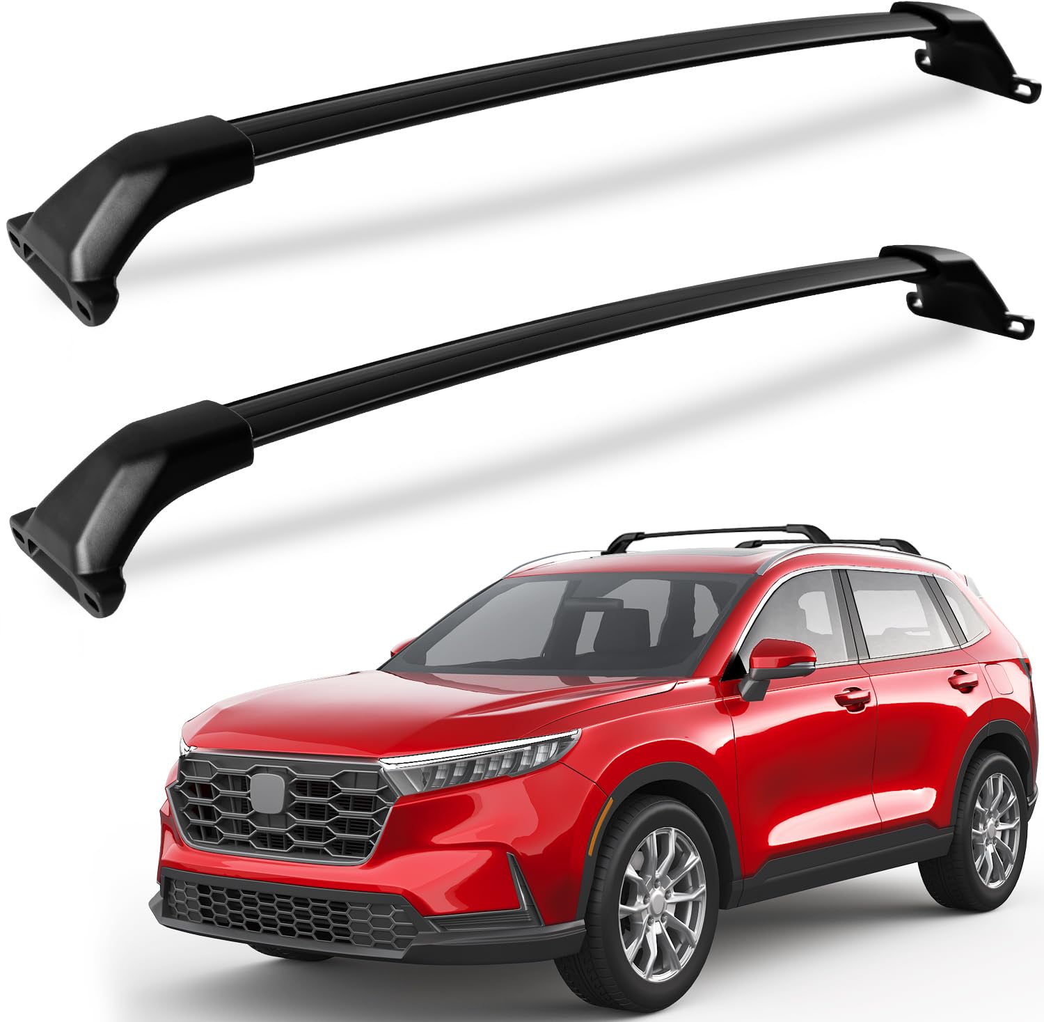 Heavy Duty 220lbs Aluminum Roof Rack Cross Bars for Honda CR-V 2023 2024 2025 | Universal Metal Roof Rail System for Snowboards, Skis, Canoes, Kayaks, Bikes & Cargo | Perfect for Road Trips, Camping & Outdoor Adventures