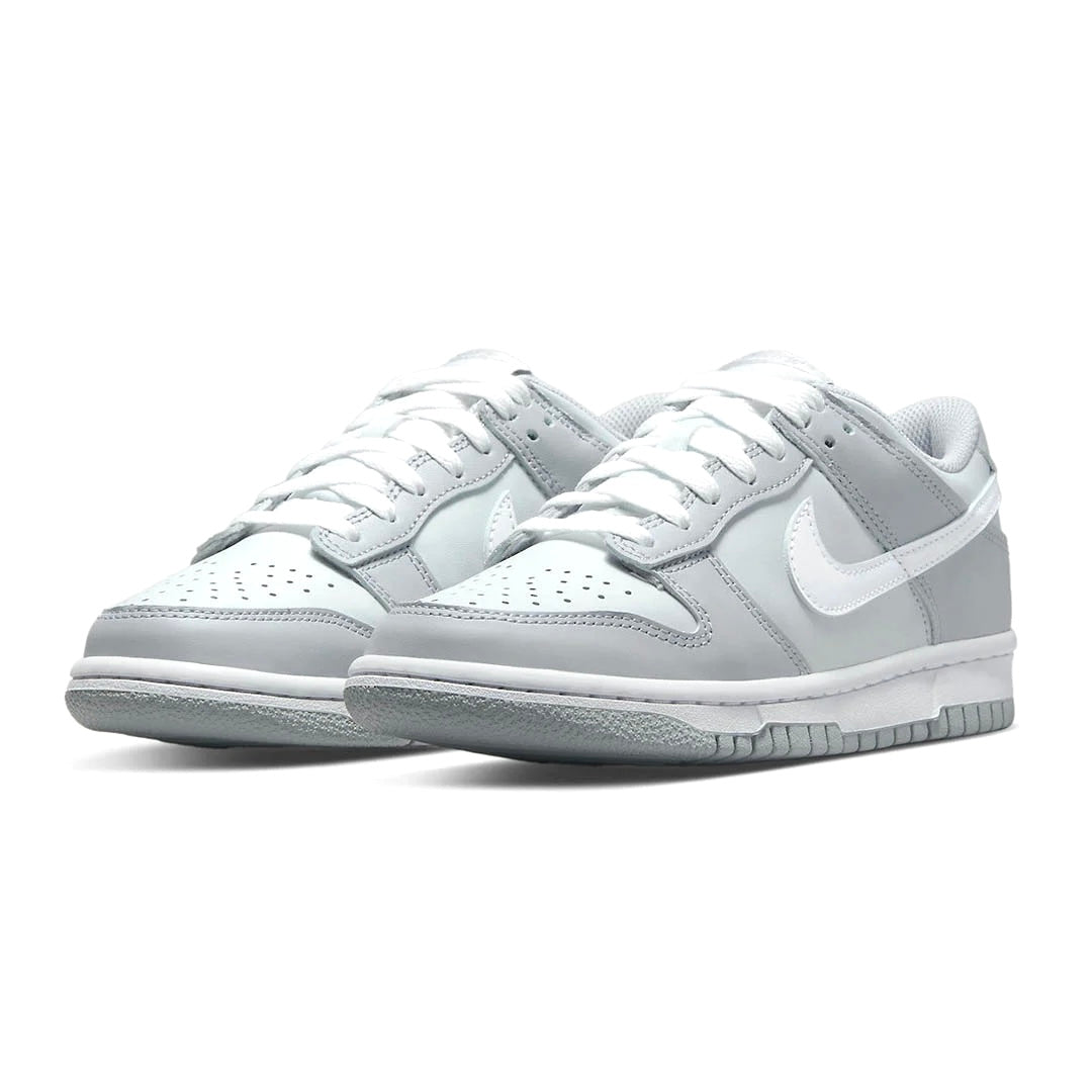 Nike Kids PS Dunk Low Sneakers - Pure Platinum White Pre School Basketball Shoes for Boys & Girls - Perfect for School, Play & Casual Wear