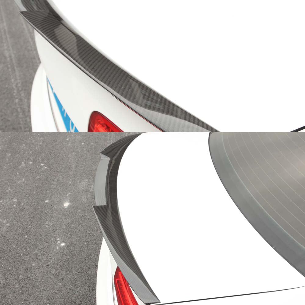 Carbon Fiber Rear Spoiler Trunk Boot Wing for 2009-2012 Audi A4 B8 Sedan - Lightweight & Durable B8 Spoiler - Enhance Style & Aerodynamics for Street Racing & Car Shows
