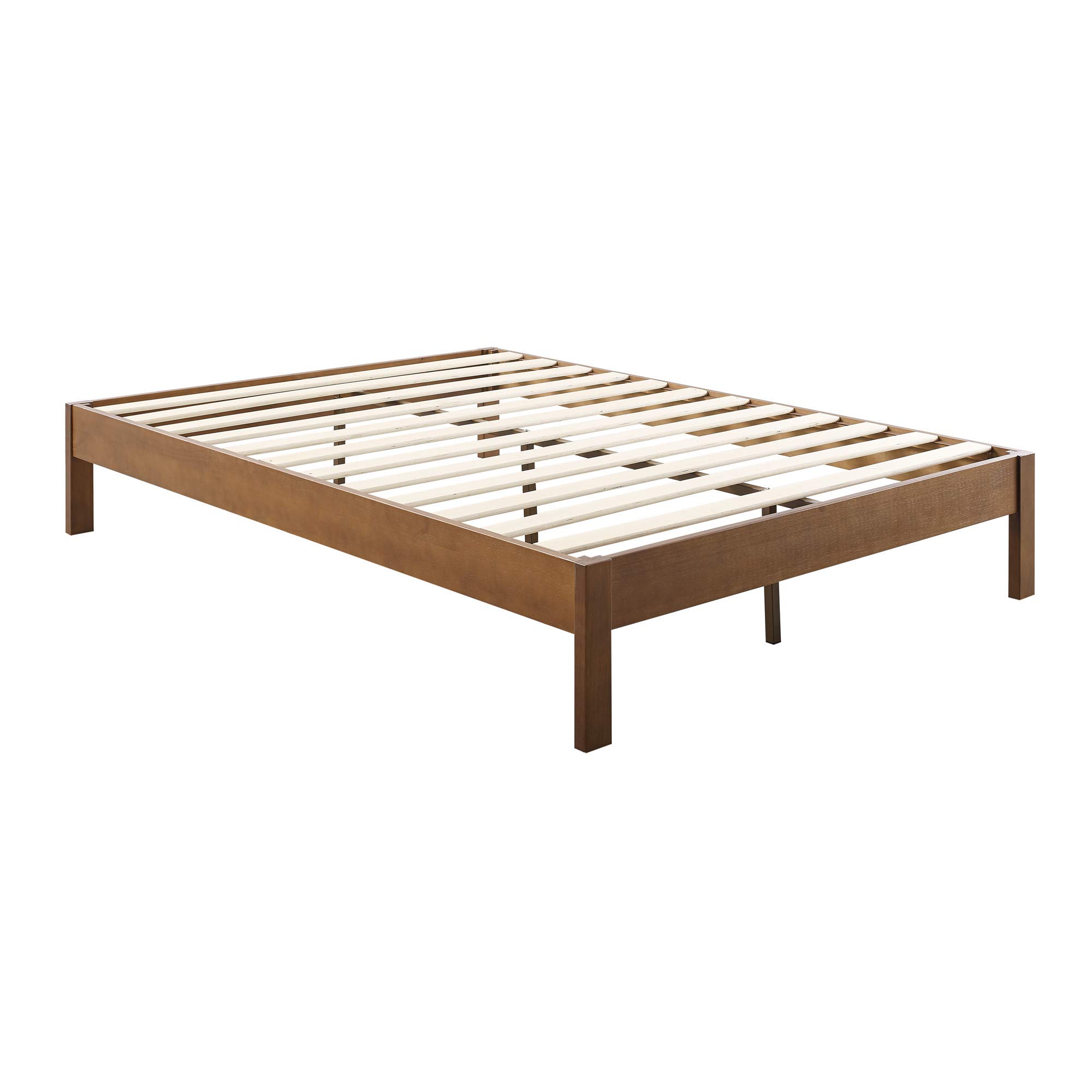 Rivet Modern Solid Pine Wood Platform Bed Frame, Full Size 53.9