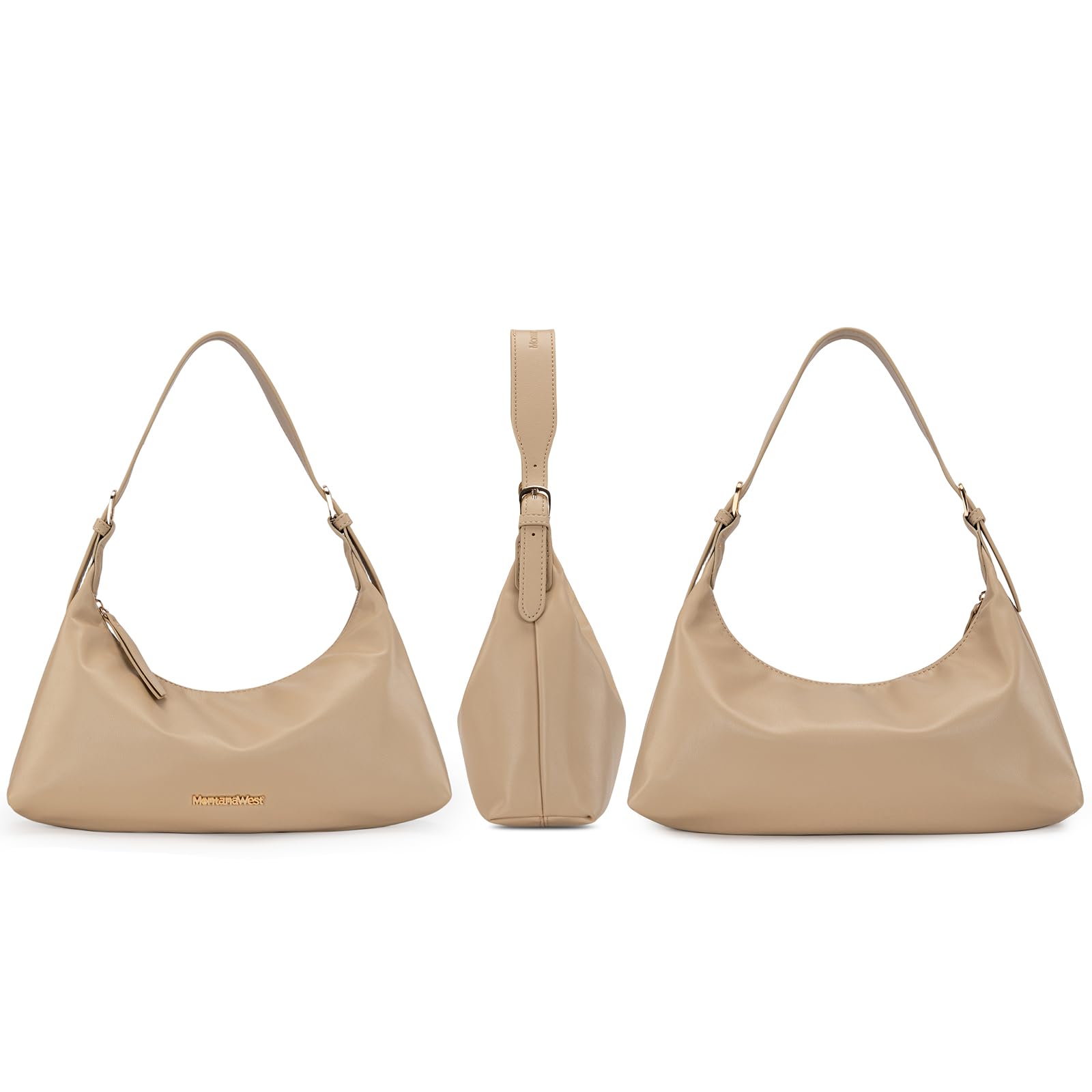 Montana West Medium Shoulder Purse for Women - Stylish Crescent Hobo Handbag with Adjustable Strap | Perfect for Work, Travel & Everyday Use