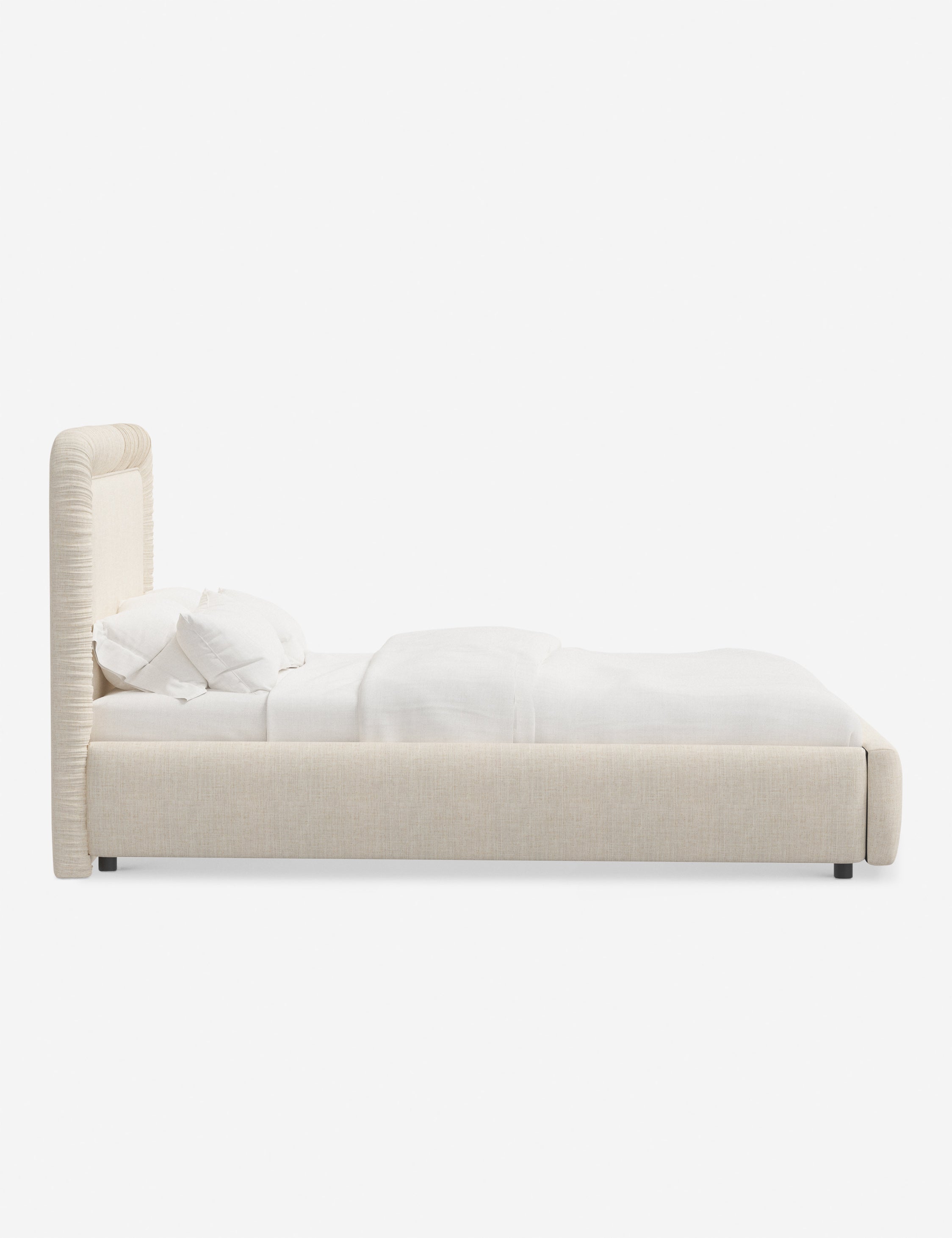 Courtet Platform Bed Frame - Modern Minimalist Wooden Bed with Storage - Perfect for Small Bedrooms, Guest Rooms & Studio Apartments