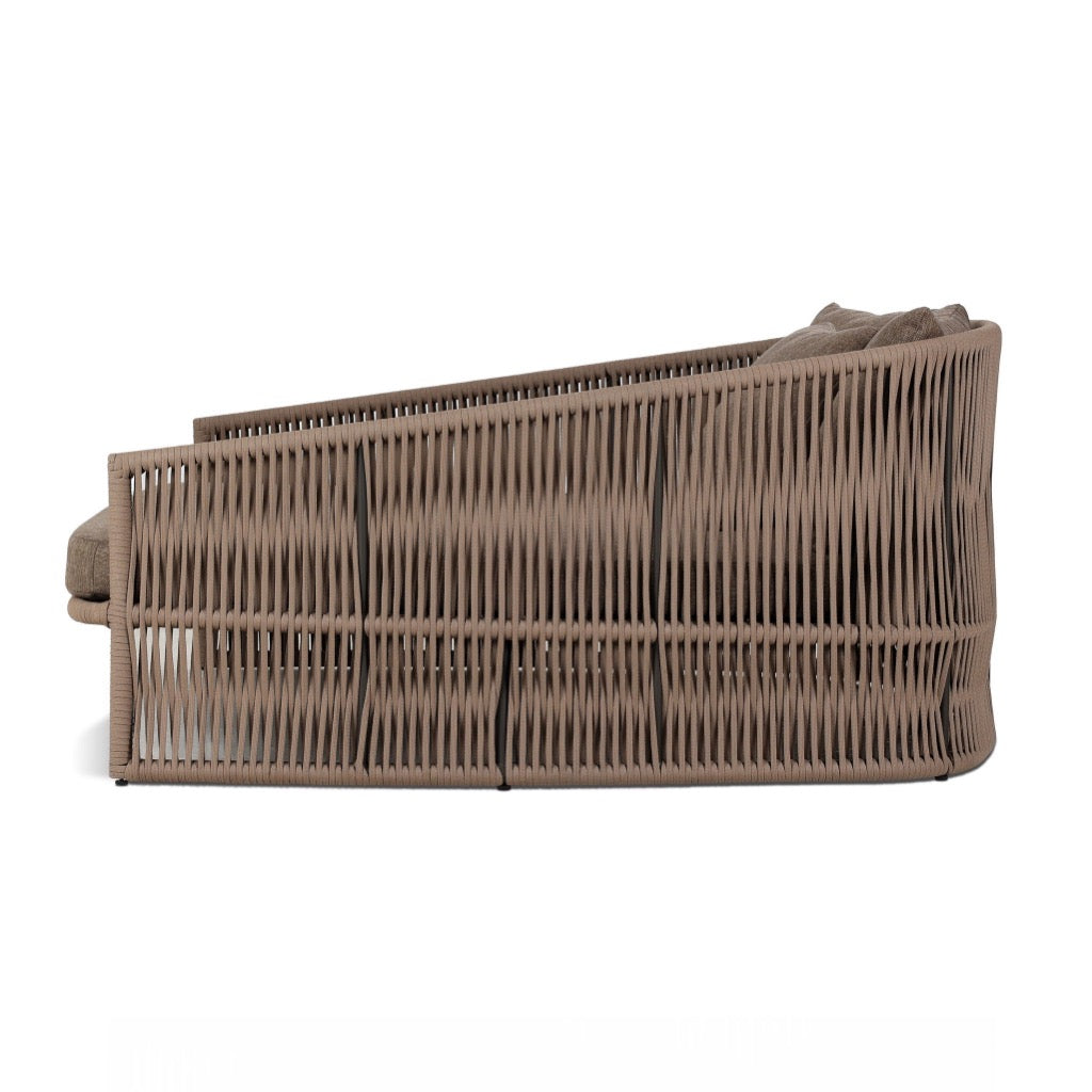 Porto Outdoor Daybed - Water-Resistant Wicker Patio Furniture with Cushions - Perfect for Poolside, Garden, and Backyard Relaxation