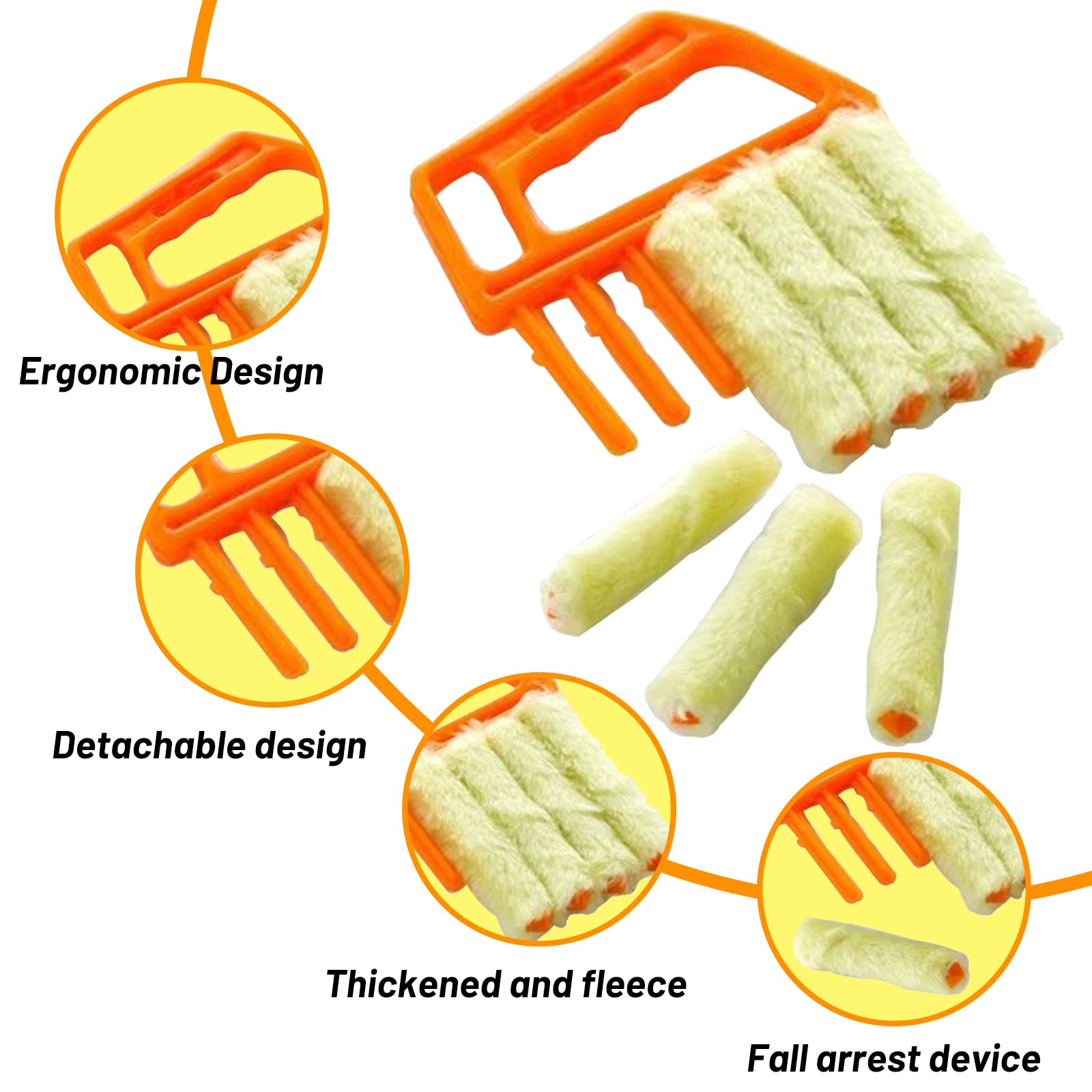 Window Blind Cleaner Duster Brush - Multi-Purpose Cleaning Tool for Blinds, Air Conditioners, and Household Dust - Perfect for Home, Office, and Car Cleaning