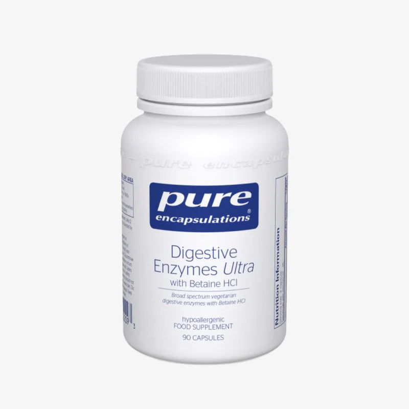 Pure Encapsulations Digestive Enzymes Ultra with Betaine HCl - Advanced Digestive Support Supplement for Bloating & Nutrient Absorption - Ideal for Meals, Travel & Digestive Comfort
