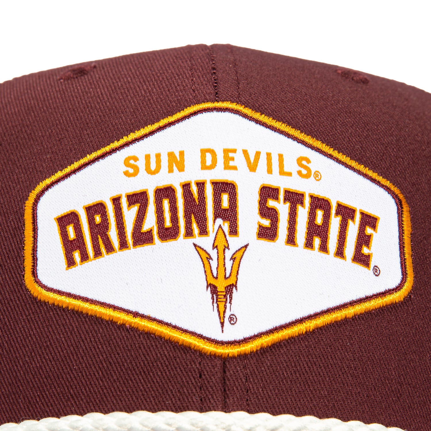 47 Brand Arizona State Sun Devils Ace Out Snapback Trucker Hat - Maroon & White - Perfect for College Football Games, Tailgating & Fan Apparel