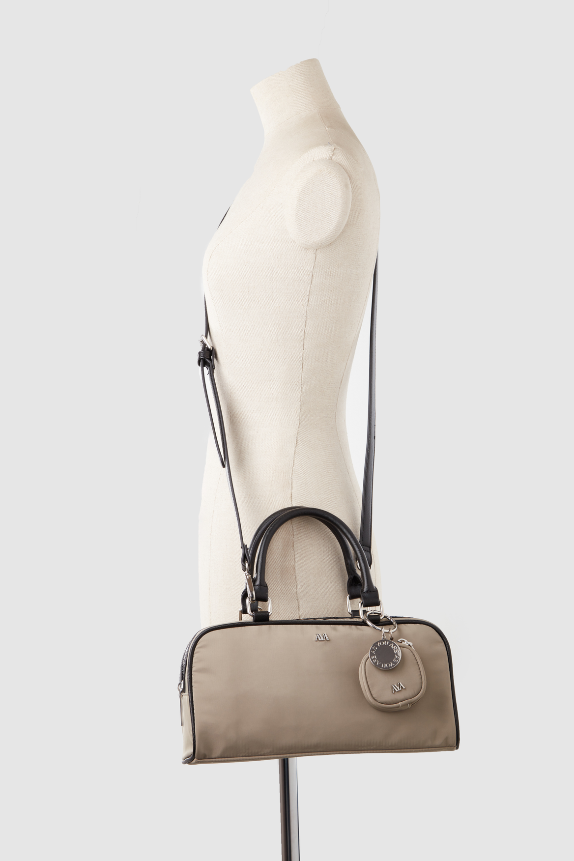 Ellie Nylon Bowler Bag for Women - Waterproof Lightweight Travel Handbag - Perfect for Work, Commute & Weekend Outings