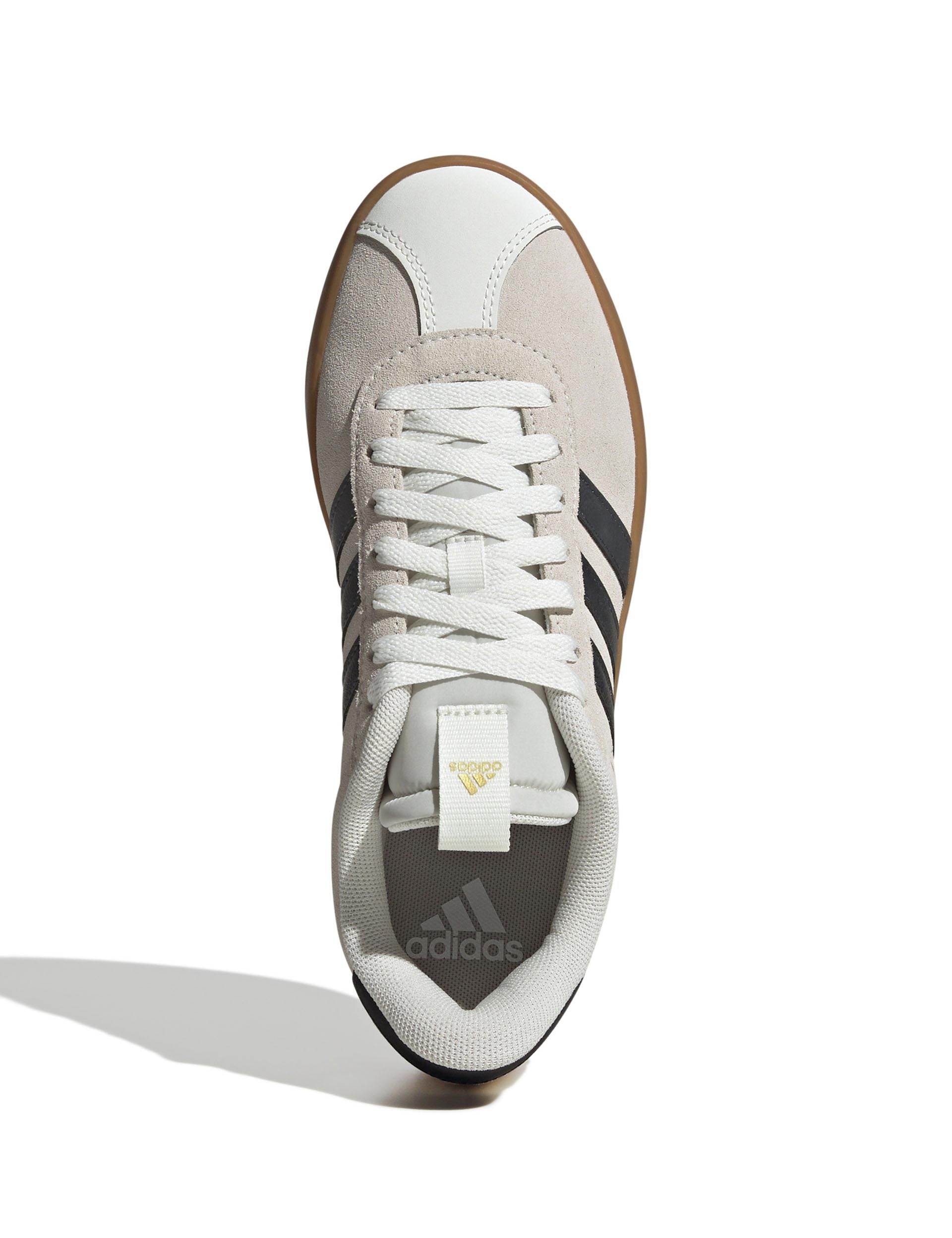 VL Court 3.0 Women's Tennis Shoes - Off White/Grey Six/Gold Metallic - Lightweight Athletic Sneakers for Running, Gym Workouts & Casual Wear