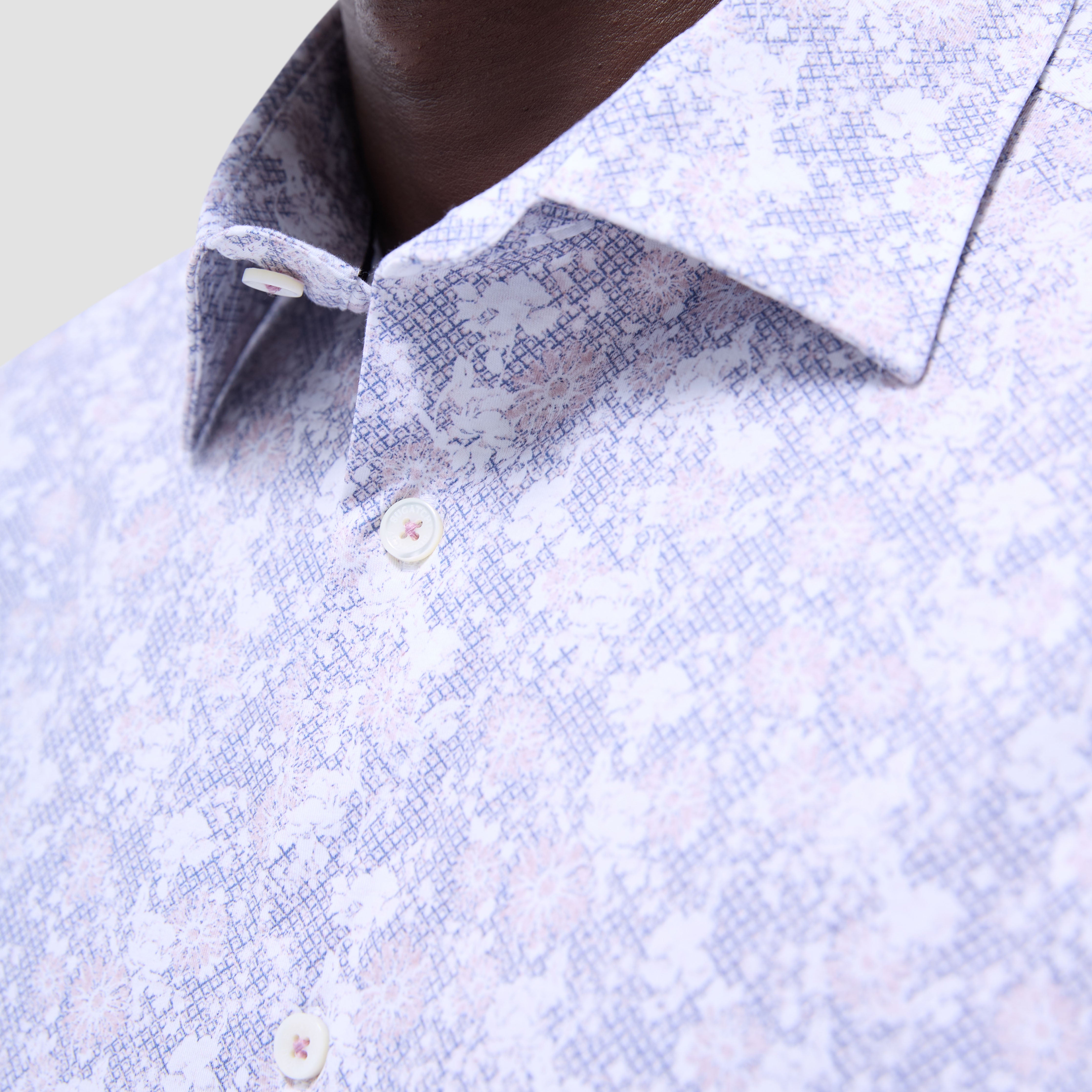 James Floral Print Cotton Shirt for Men - Soft & Breathable Button Down Casual Shirt - Perfect for Office, Date Night & Summer Outings