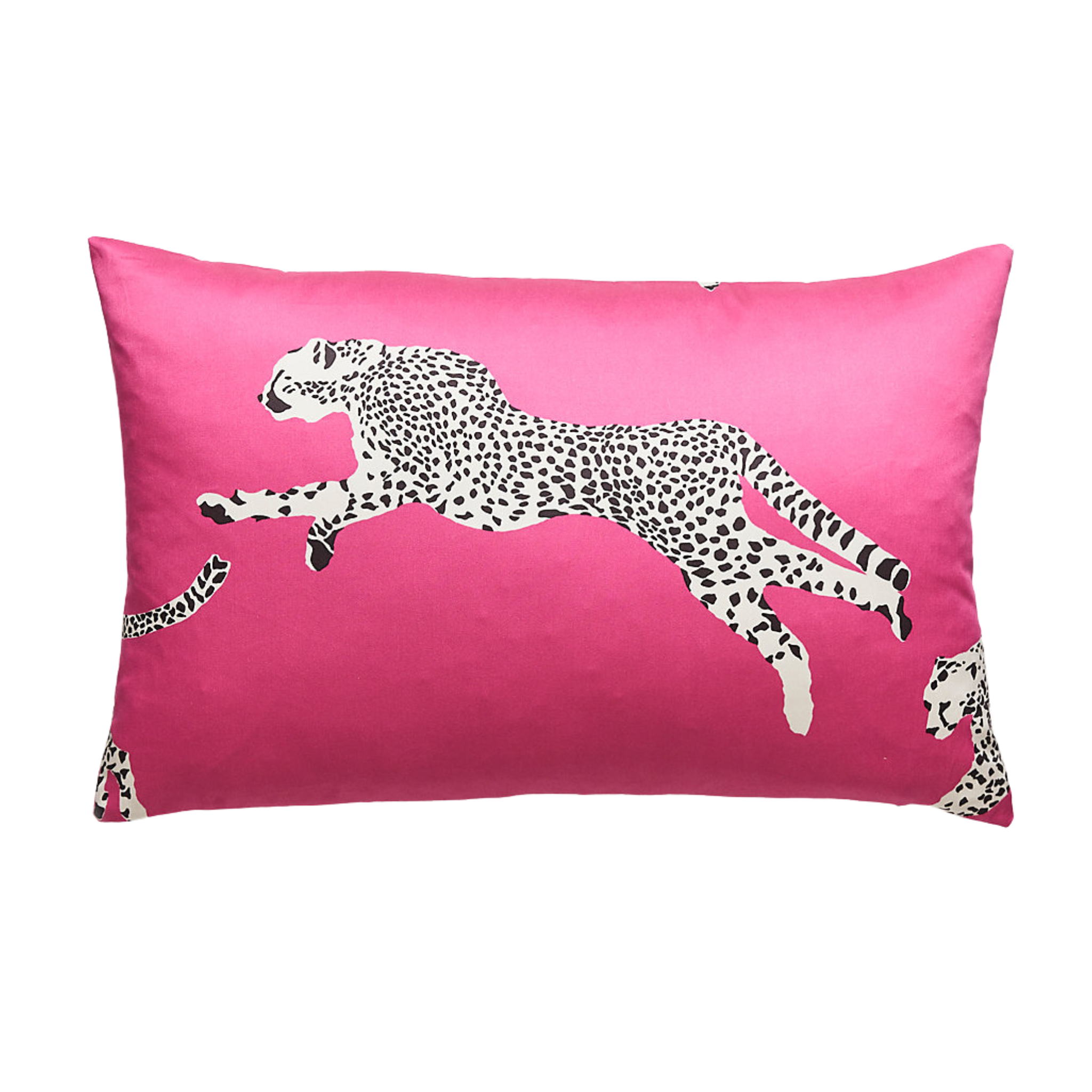 Bubblegum Pink Leopard Print Lumbar Pillow - Decorative Throw Pillow for Sofa, Bed & Couch - Perfect for Living Room, Bedroom & Home Decor