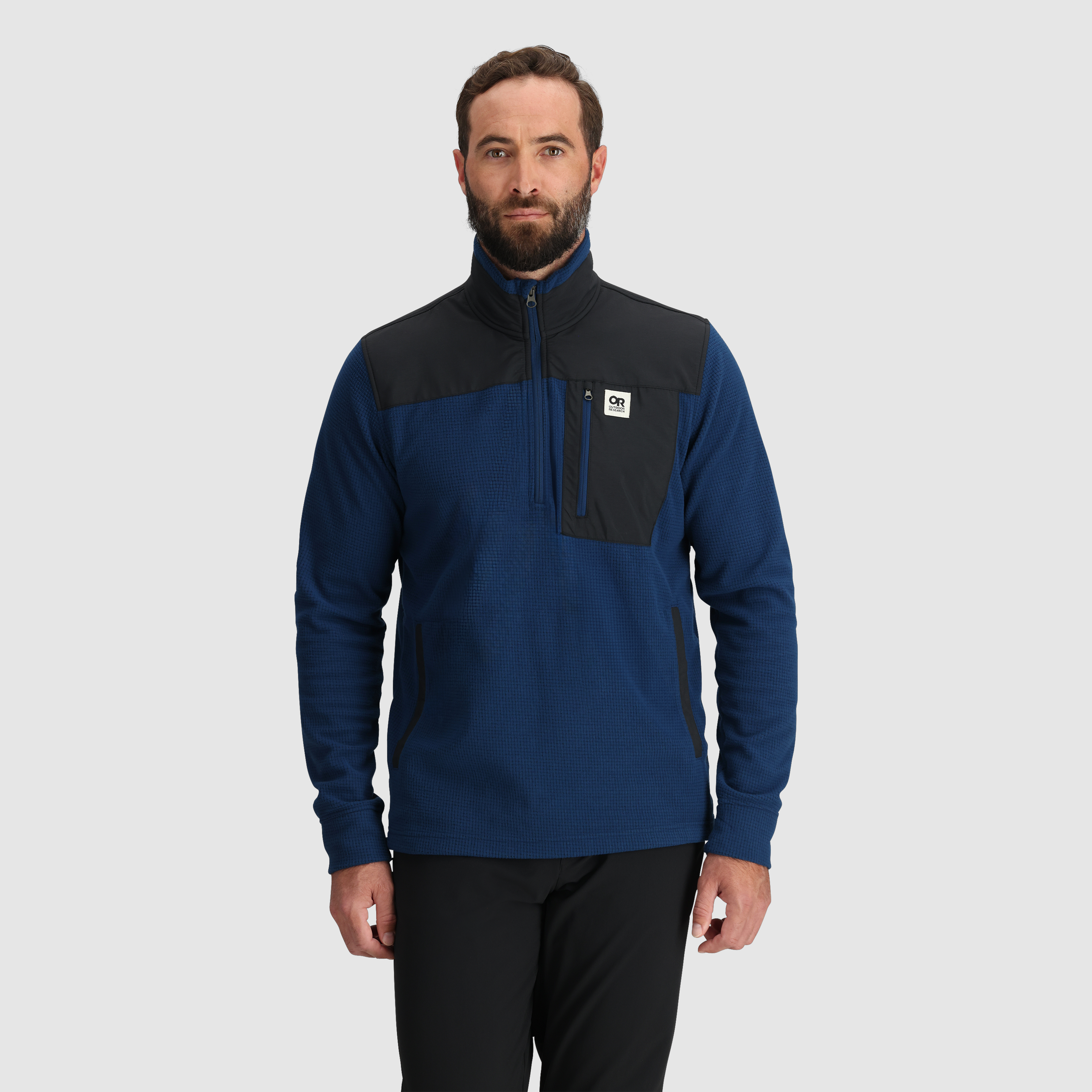 Men's Trail Mix Fleece Quarter Zip Pullover - Lightweight Hiking Jacket for Outdoor Adventures & Casual Wear