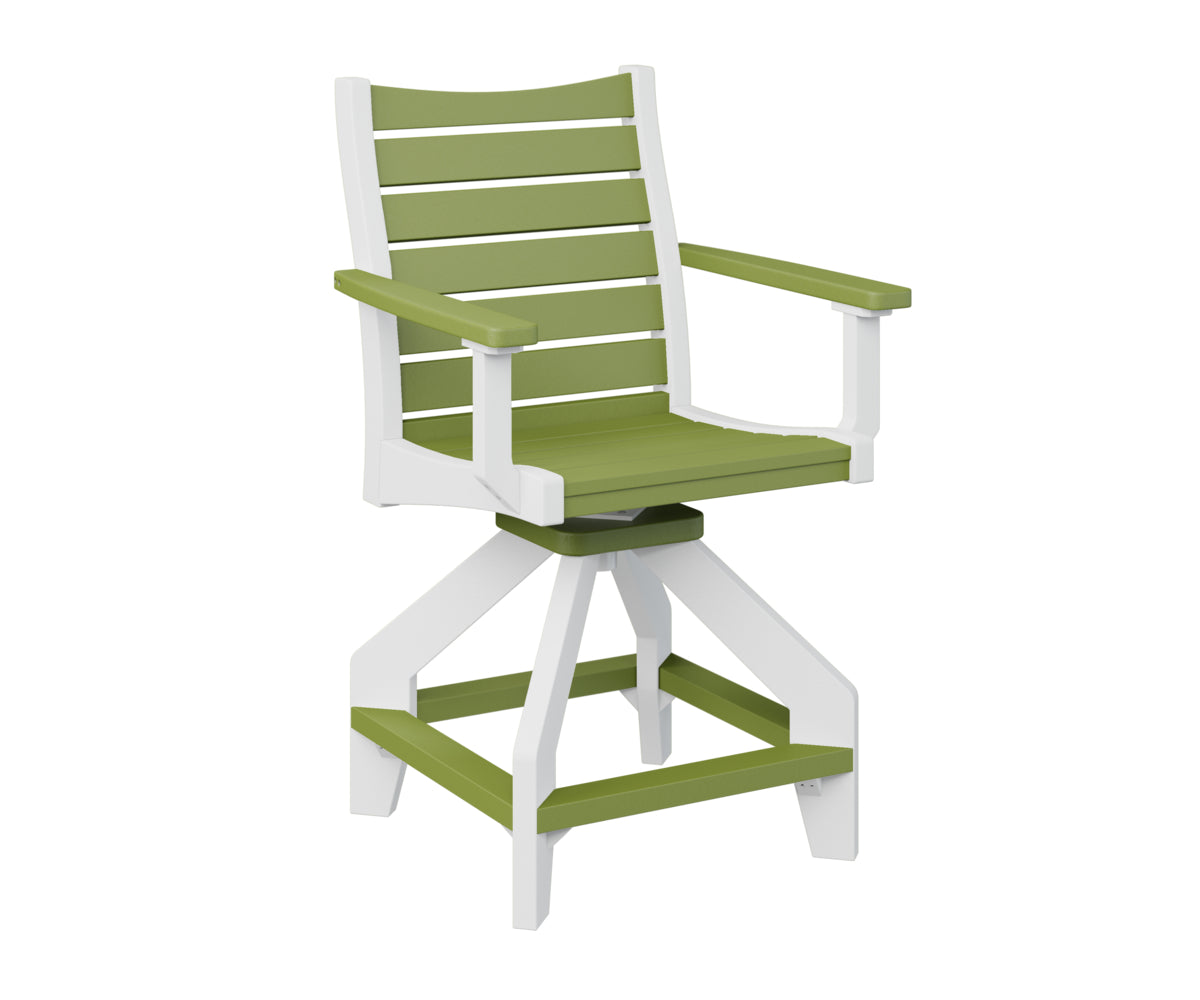 Berlin Gardens Bristol Swivel Counter Chair - Adjustable Height Bar Stool with 360° Rotation, Padded Seat & Backrest - Perfect for Kitchen Islands, Breakfast Bars & Home Decor
