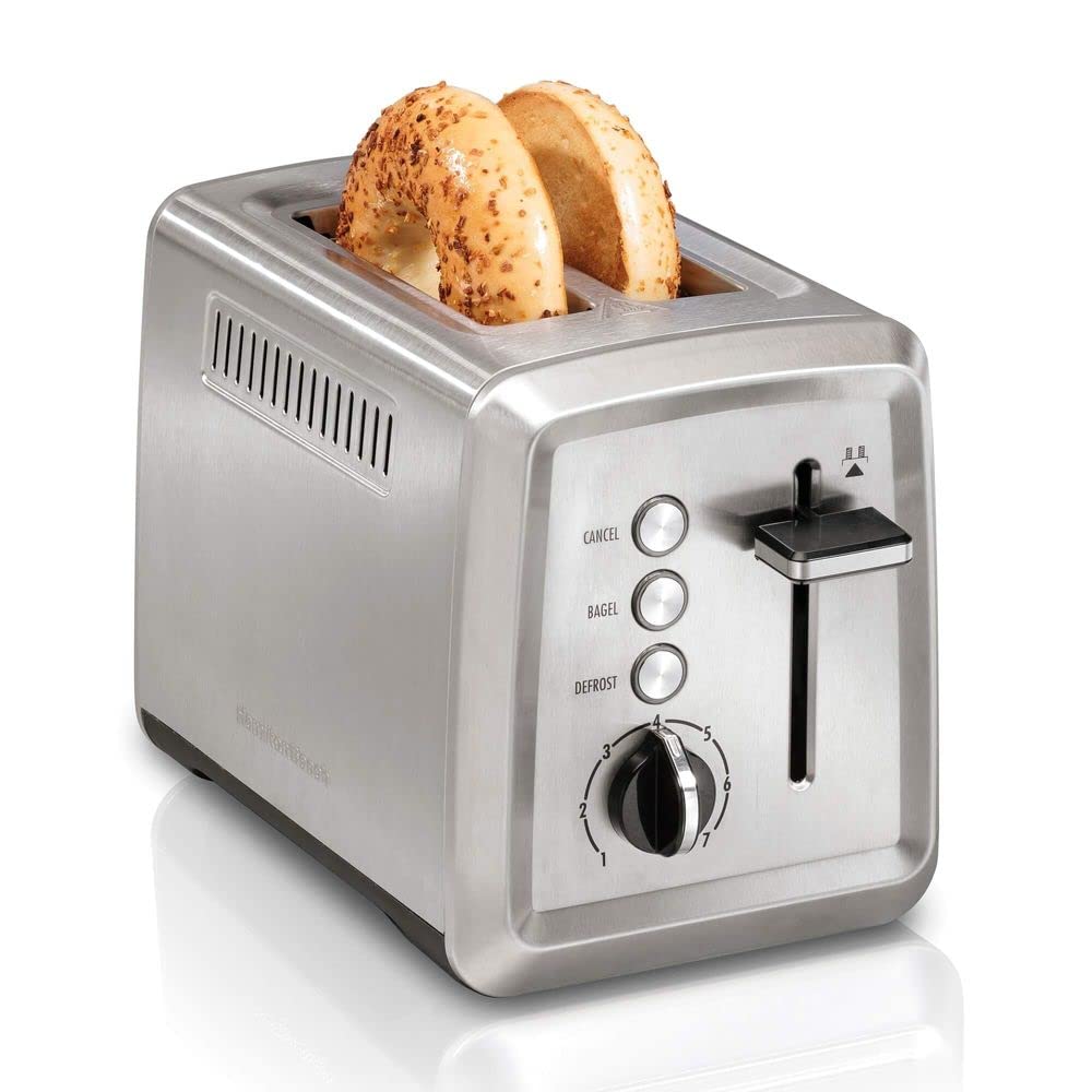 Hamilton Beach 2-Slice Stainless Steel Toaster, 220V - Perfect for Breakfast, Office, or Dorm Room Use