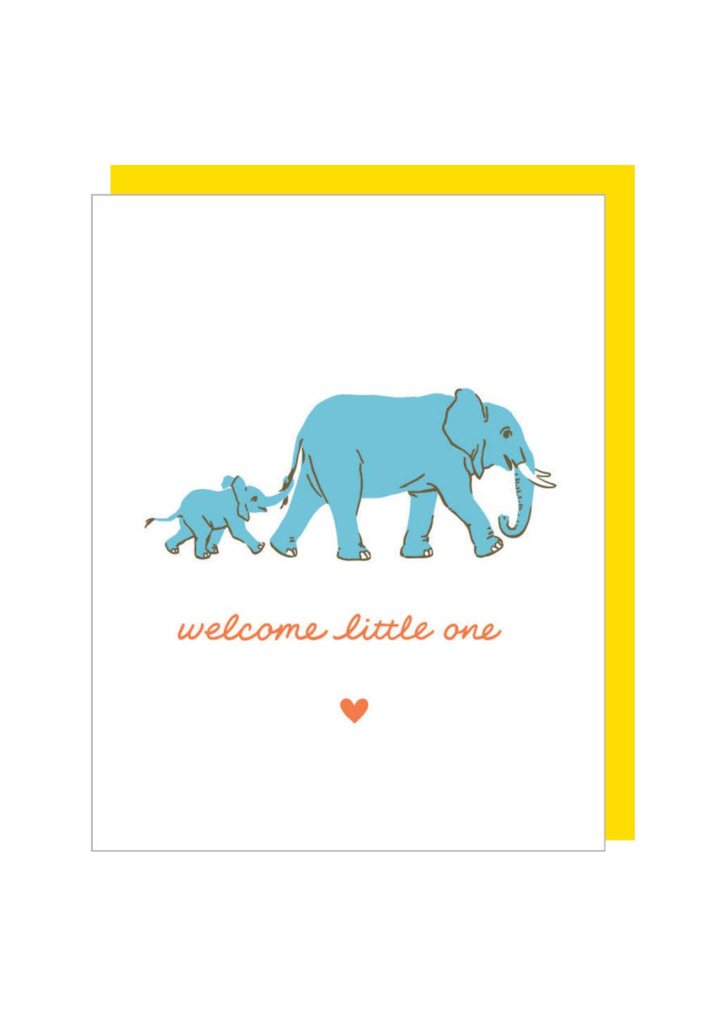 Elephant Walk Baby Card - Adorable Elephant Design Greeting Card for Baby Showers, Birthdays & Newborn Celebrations - Perfect for Gifting & Keepsakes
