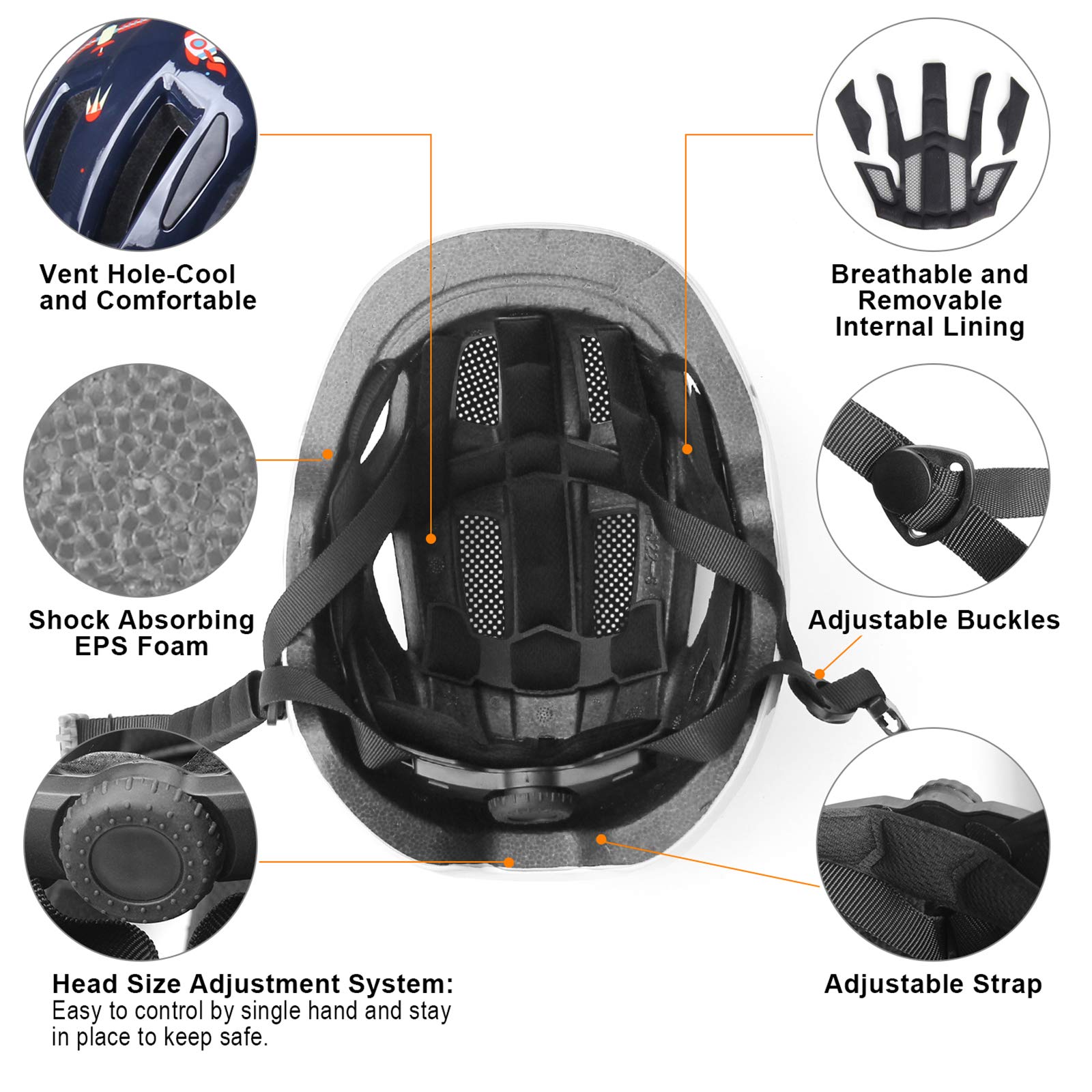 GLAF Toddler Bike Helmet for Boys & Girls - Adjustable Infant Helmet with Ventilation for 12+ Months - Perfect for Cycling, Skateboarding & Outdoor Activities