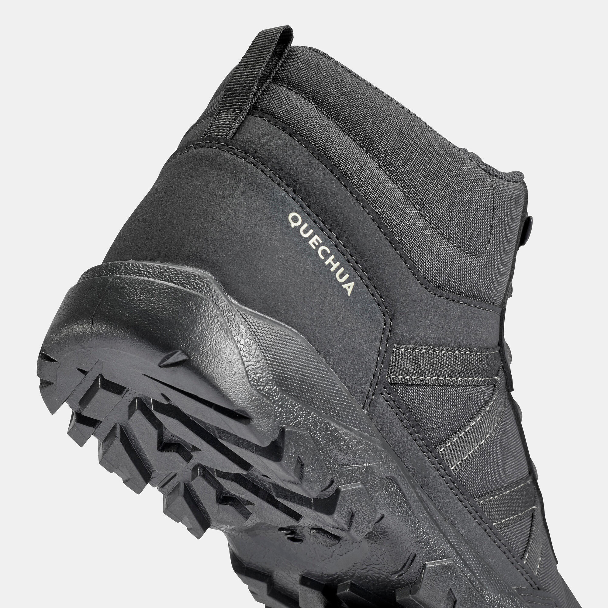 Quechua NH100 Mid Waterproof Hiking Boots for Men - Lightweight & Durable Outdoor Trekking Shoes for Hiking, Camping & Trail Walking
