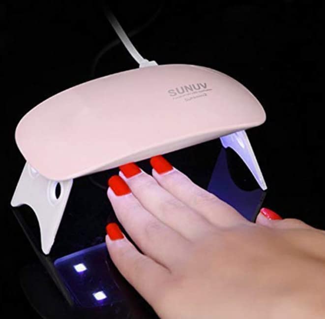 Mini UV LED Nail Lamp - Portable Gel Light Mouse Shape Nail Dryer with USB Cable for All Gel Polish (Pink) | Perfect for Home Manicures, Travel & Salon Use