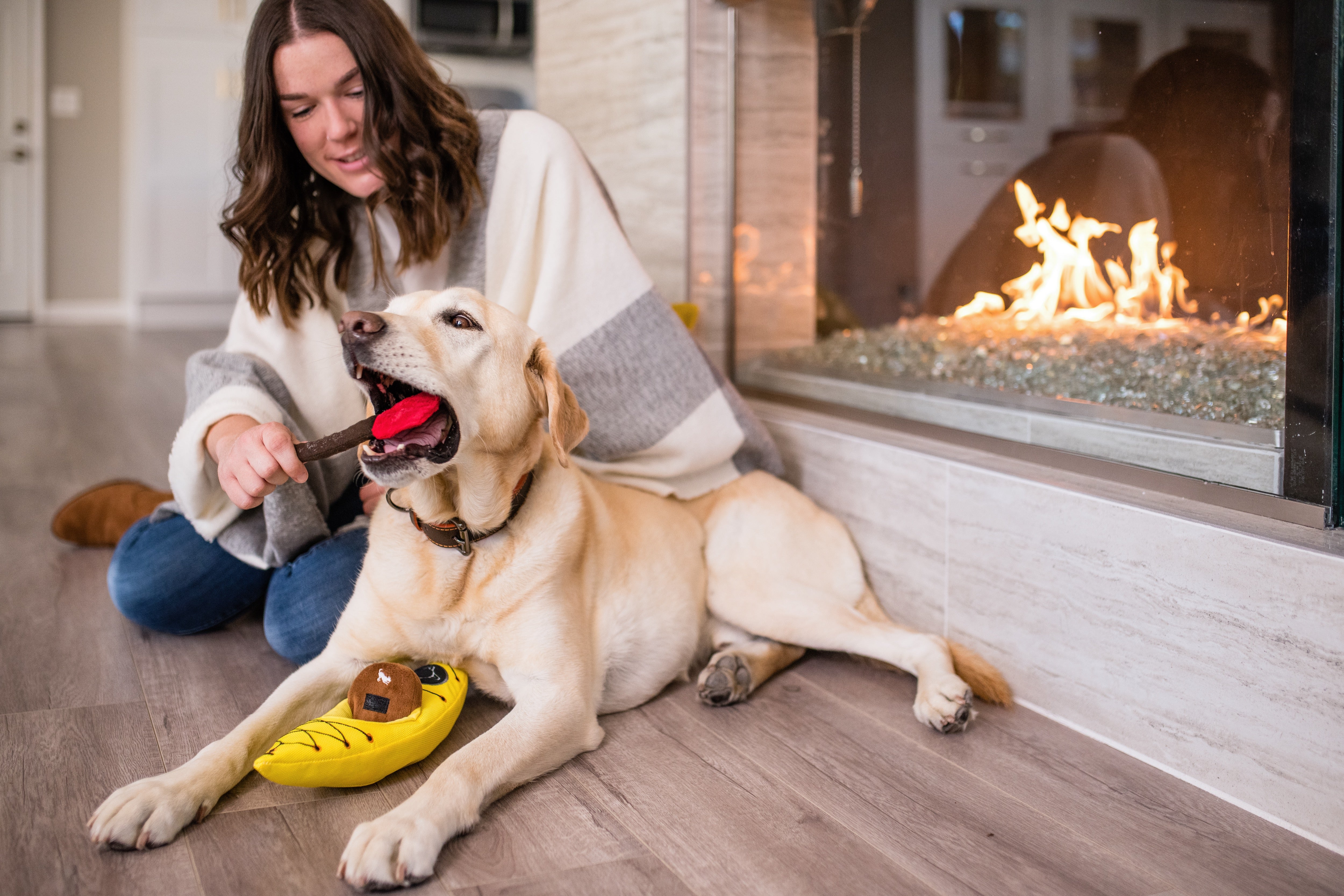 El Kayak Dog Toy - Camp Corbin™ Plush Chew Toy for Dogs | Durable & Soft Pet P.L.A.Y. Dog Chew Toy for Indoor & Outdoor Play, Fetch, and Cuddling