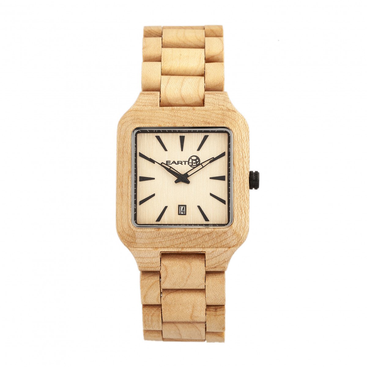 Earth Wood Arapaho Bracelet Watch with Date Display - Stylish Wooden Wristwatch for Men & Women - Perfect for Outdoor Adventures, Casual Wear & Gift Giving