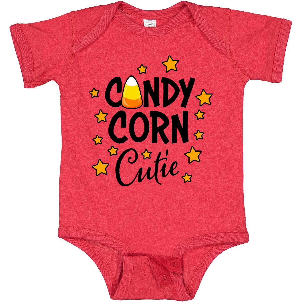 Inktastic Candy Corn Cutie with Stars Baby Bodysuit - Adorable Halloween Outfit for Infants & Toddlers - Perfect for Trick-or-Treating, Photo Shoots & Fall Festivals