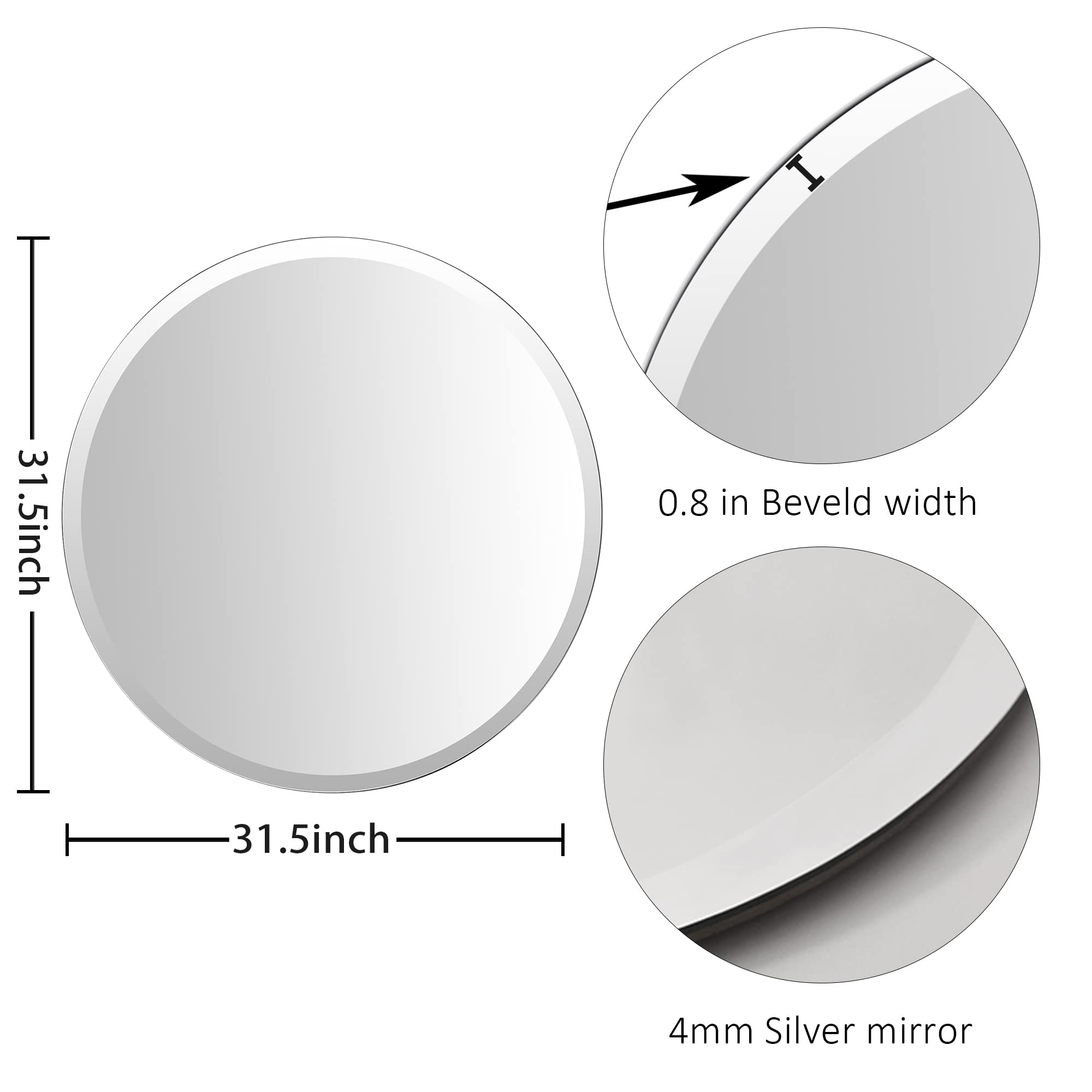Round Wall Mirror 31.5
