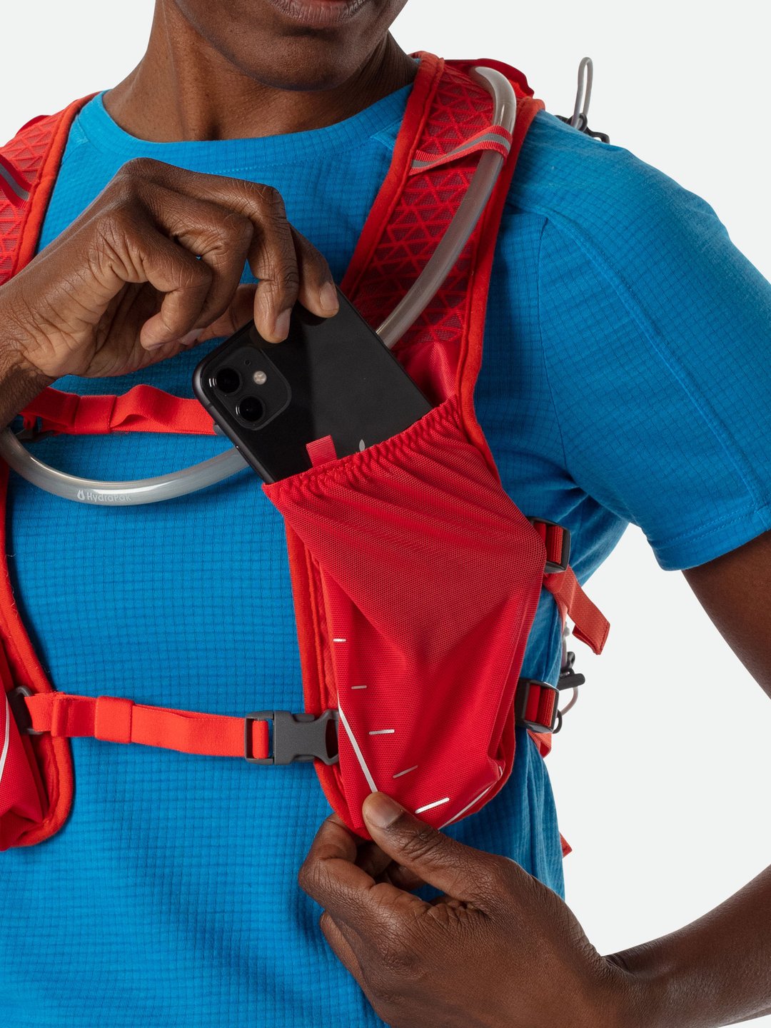 Nathan TrailMix 7L Hydration Race Pack - OSFM Unisex Running Vest with 1.5L Bladder, Hibiscus/White - Perfect for Trail Running, Hiking & Outdoor Adventures