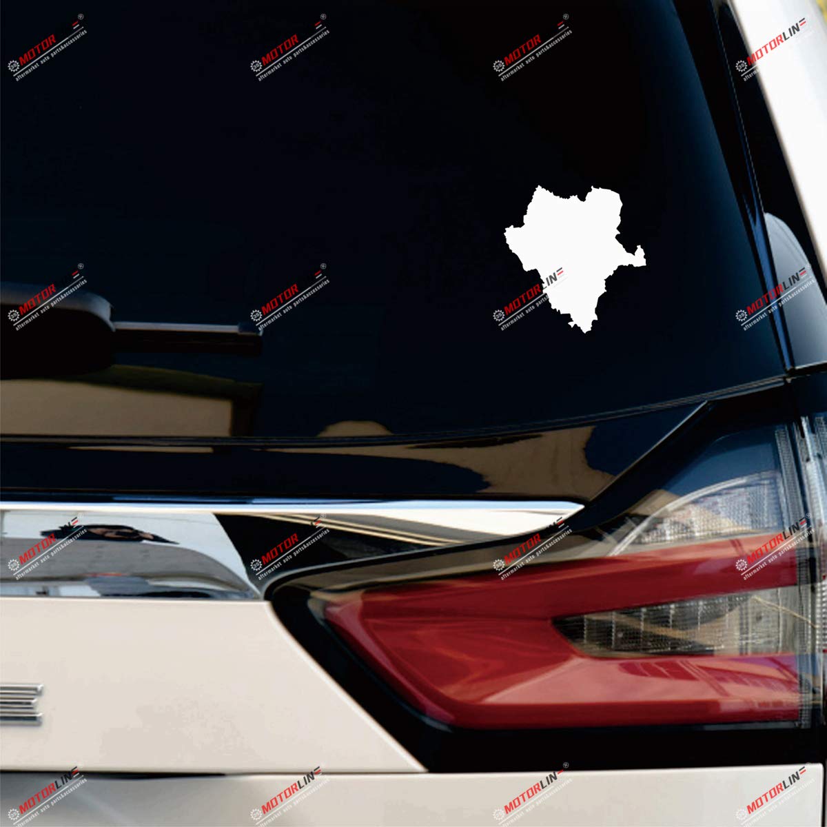 Durango Mexico State Map Outline Vinyl Decal Sticker Pack - 3 Sizes (3