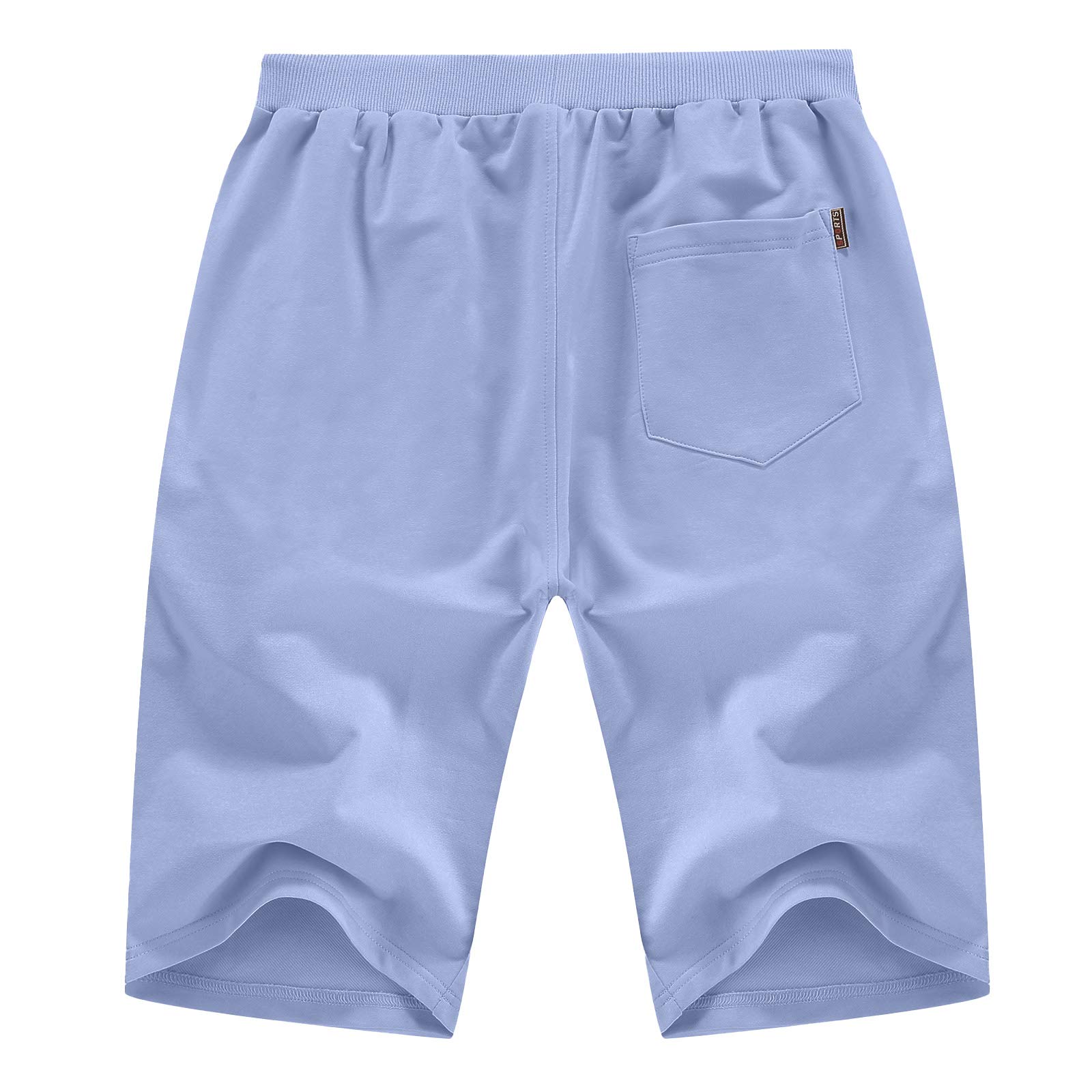 YTD Men's Casual Classic Fit Drawstring Shorts - Elastic Waist, Pockets - Perfect for Summer, Beach, Gym & Outdoor Activities