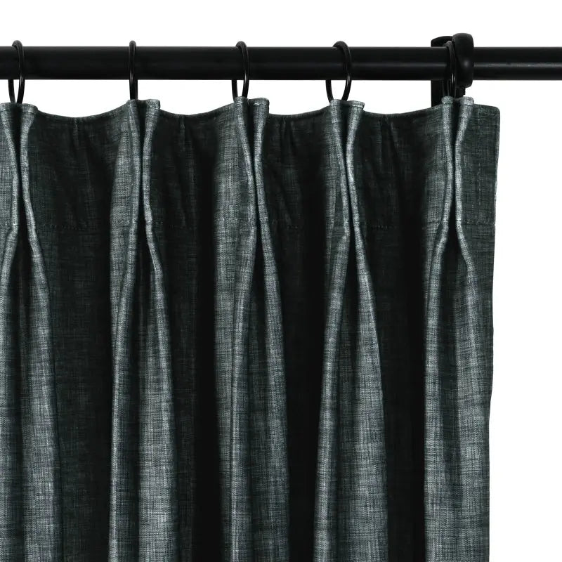 Amy Switzer Printed Velvet Pleated Curtains - Elegant Window Drapes for Living Room, Bedroom & Home Decor
