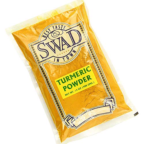 Swad Premium Indian Turmeric Powder (Haldi) - 100% Pure & Natural for Cooking, Golden Milk & Skincare | Authentic Indian Spice for Curry, Tea & Health Benefits