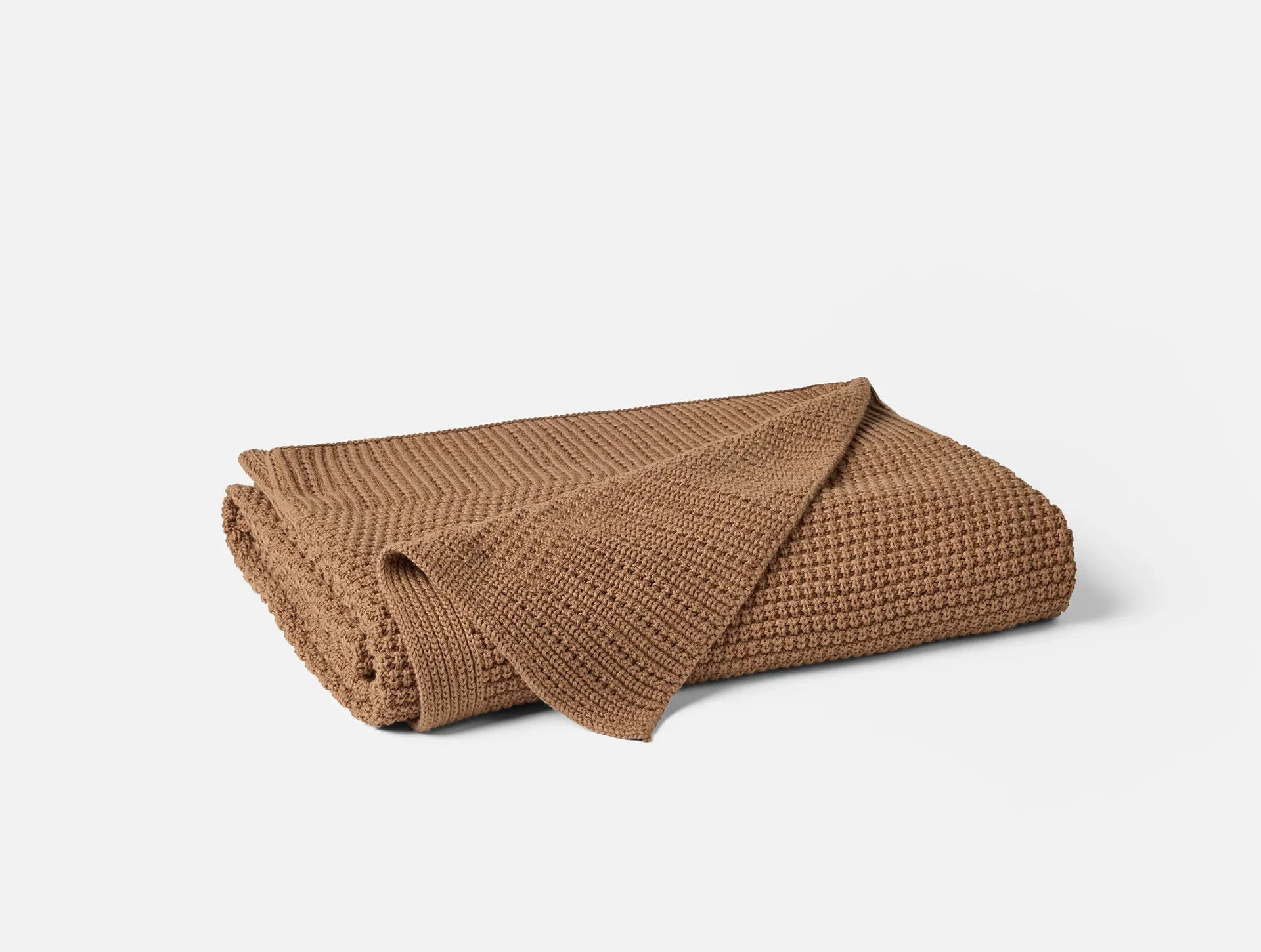 Avalon Organic Cotton Knit Throw Blanket - Soft & Cozy for Bed, Couch, and Home Decor