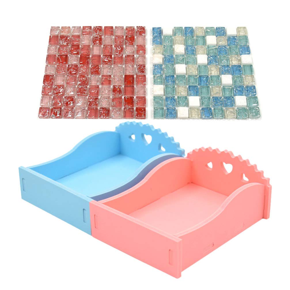 2Pcs Small Animal Cooling Mat - Hamster, Chinchilla & Guinea Pig Summer Ice Bed for Pets | Portable Cooling Plate for Cages, Travel & Hot Weather Relief