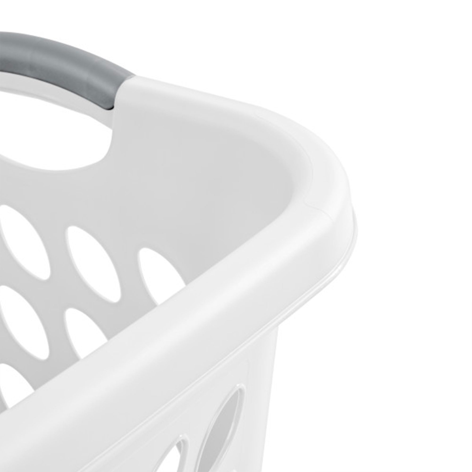 Sterilite 12-Pack White Plastic Laundry Baskets - 1.5 Bushel Capacity, Ultra Square Design for Clothes Storage - Perfect for Bedroom, Laundry Room & Dorm Organization