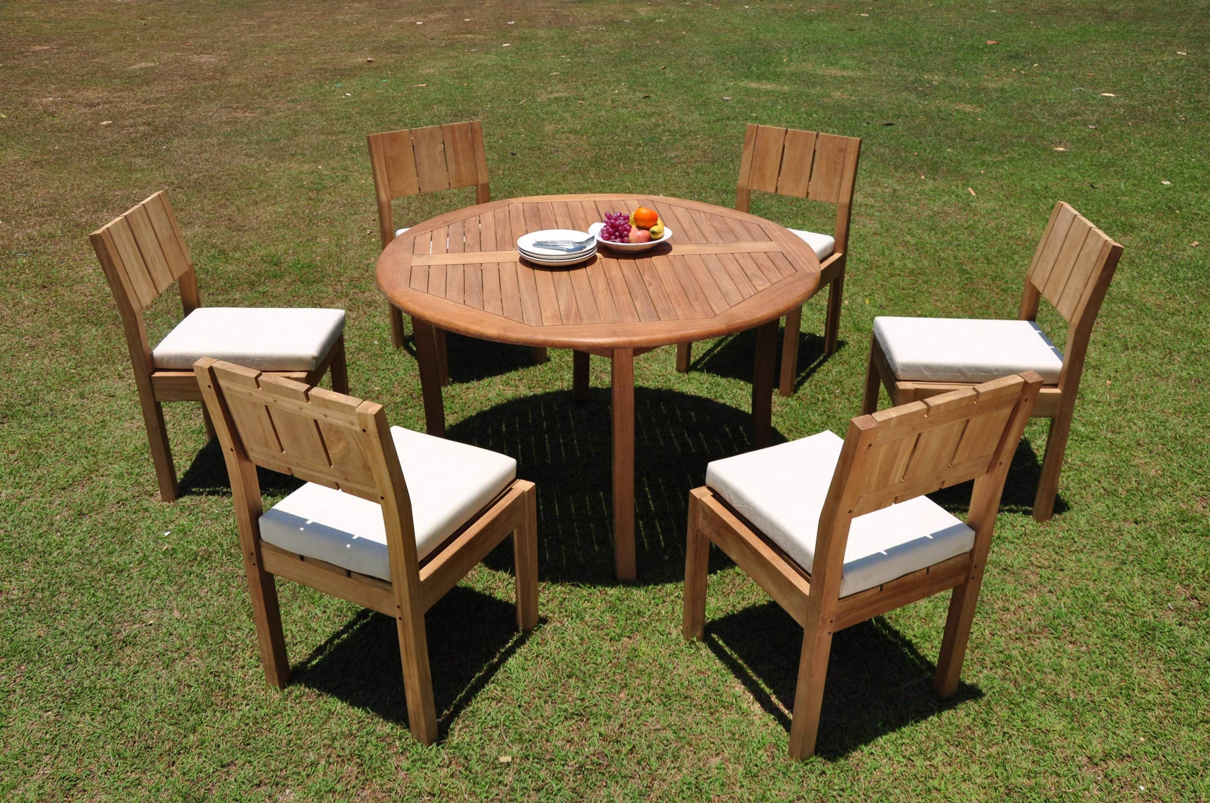 Premium 6-Piece Teak Wood Dining Set - 52