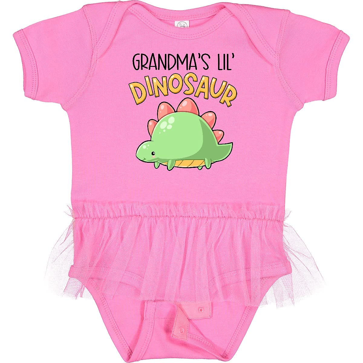 Inktastic Cute Stegosaurus Dinosaur Infant Tutu Bodysuit - Adorable Baby Outfit for Birthday, Photo Shoots & Special Occasions