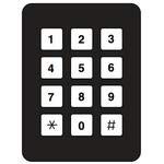 12-Key Terminal Keypad - 96AB2-102-R, 5mA 12VDC, 1 Million Cycles, 1.72N Force (2-Pack) - Perfect for Industrial Control Panels, Security Systems & DIY Electronics Projects